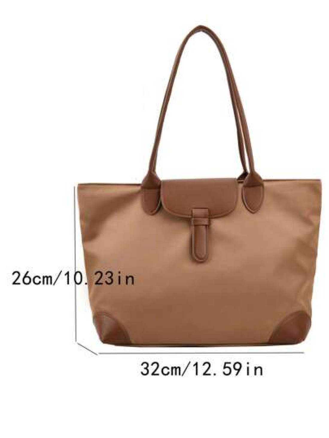 Lightweight Business Casual Large Capacity Tote Bag Nylon Double Handle Shoulder Bag Women s Fashion Office Work Handbag Stitch Detail Shoulder Tote Bag For Teen Girls Women College Students Rookies W