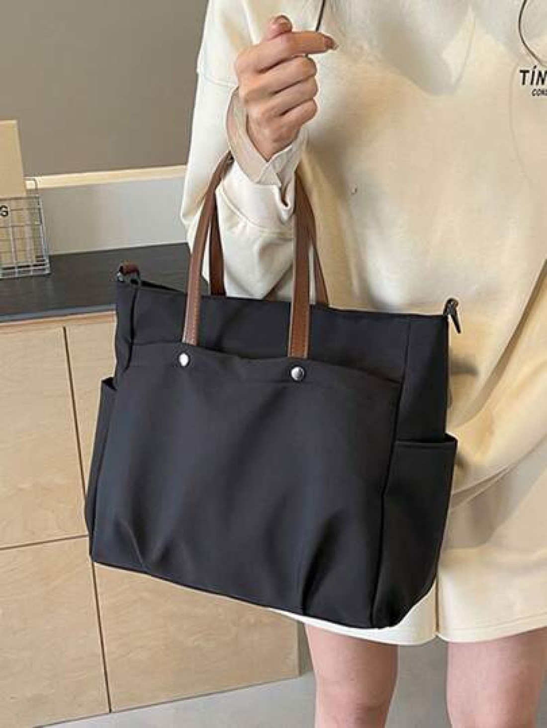 Minimalist Fashionable One Shoulder Crossbody Bag Large Capacity Commuting Versatile Women Tote Bag With Multiple Pockets Lightweight Foldable For Outdoor Travel Office University