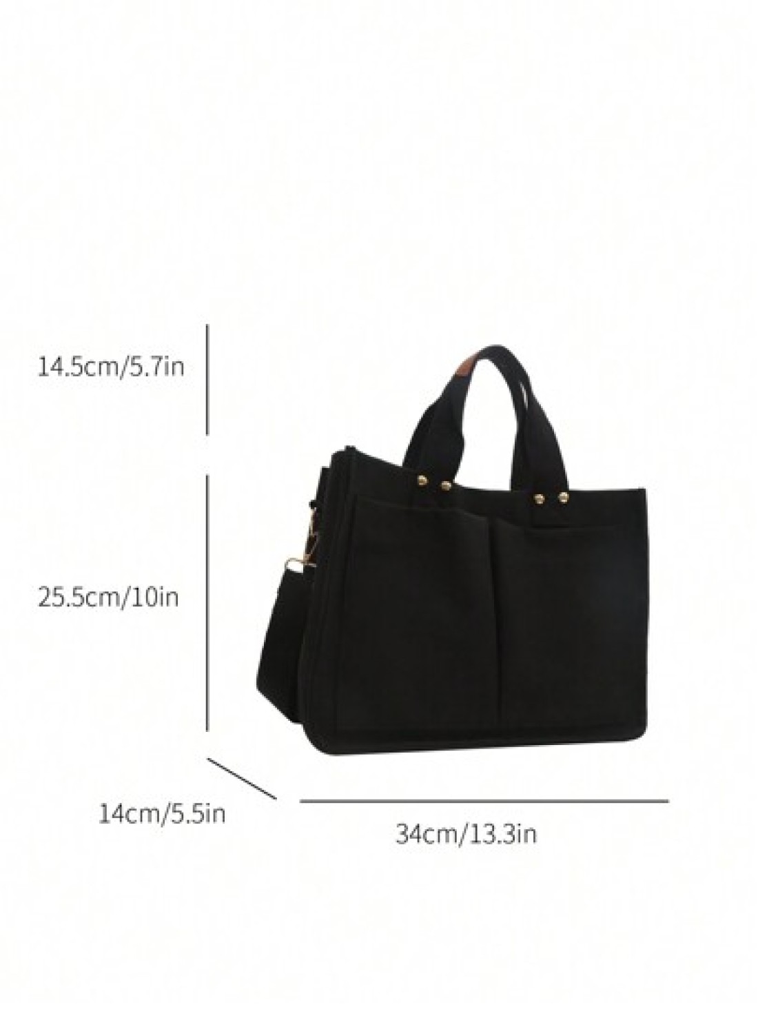 1 Stylish High Capacity Portable Shoulder Bag Simple Canvas Multi Pocket Diagonal Backpack Suitable For School Travel Tote Bag Tote Bags For School Tote Bags For Students Multiple Compartments Perfect