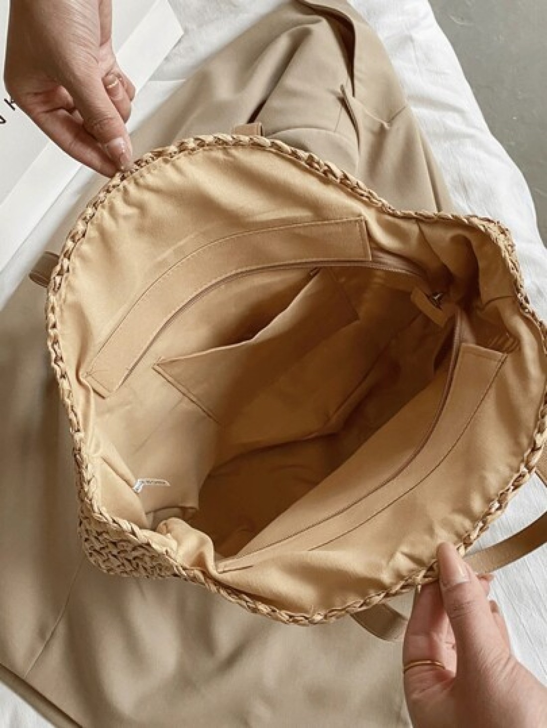 In 2024 The New Fashion Holiday Style Large Capacity Straw Beach Bag Hollowed Out Design Is Suitable For Travel School Bag Large Capacity Lightweight Portable Classic Casual Suitable For Teen Girls Wo