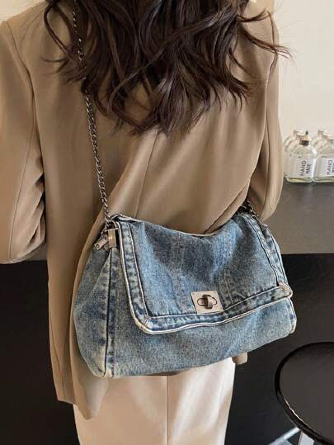 New Fashionable And Versatile Shoulder Bag Ins Crossbody Bag Shopping Bag Work Commuting Bag College Student Class Bag Slouchy Style Casual Tote Bag Japanese Minimalist Crossbody Bag Large Capacity Sh