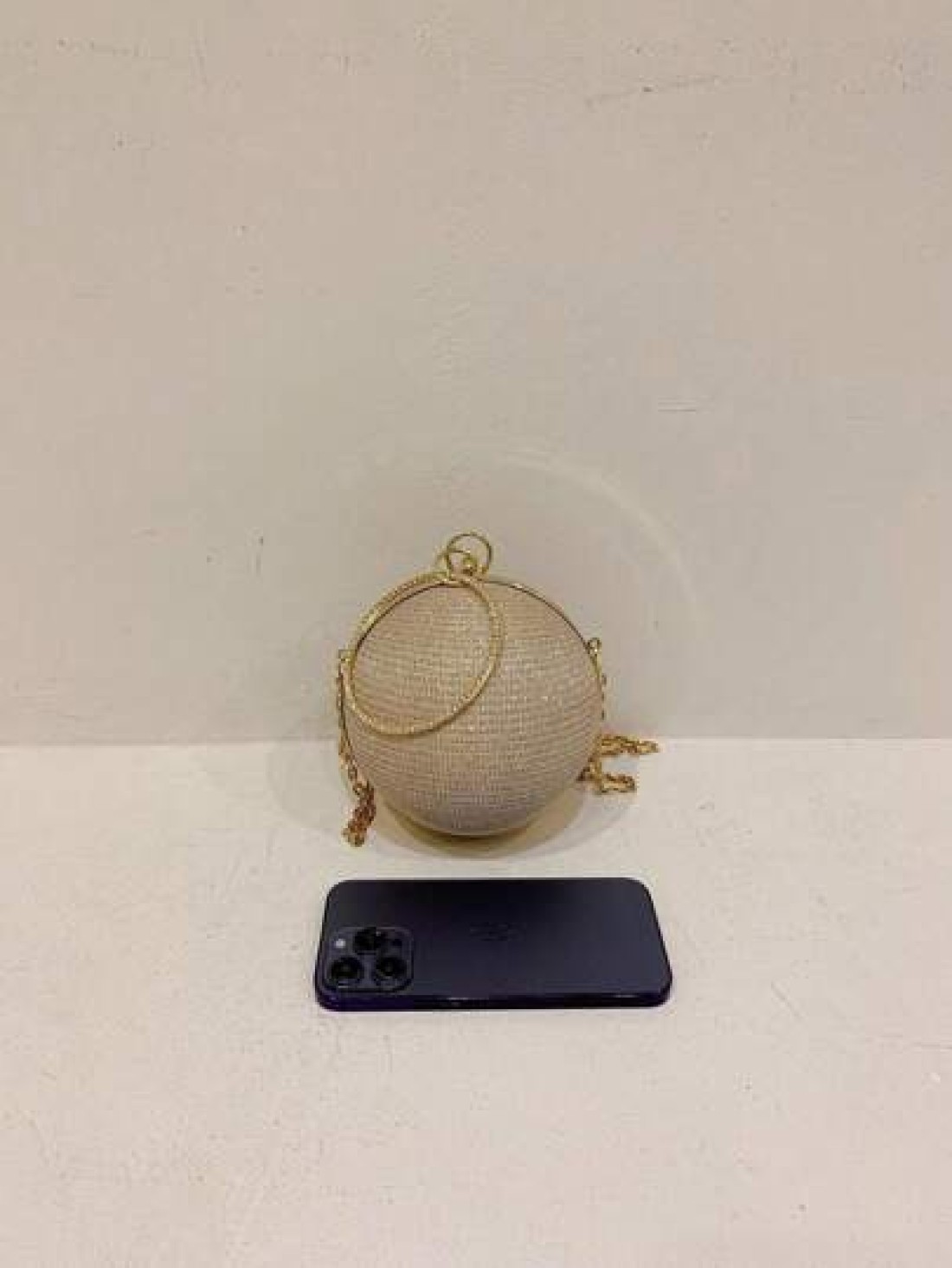 Lightweight Business Casual Rhinestone Decor Bucket Bag Mini Drawstring Design Clear Bag Fashion Faux Pearl Bag Evening Bag Dinner Bag Glamorous Elegant Exquisite Quiet Luxury Rhinestone For Party Gir