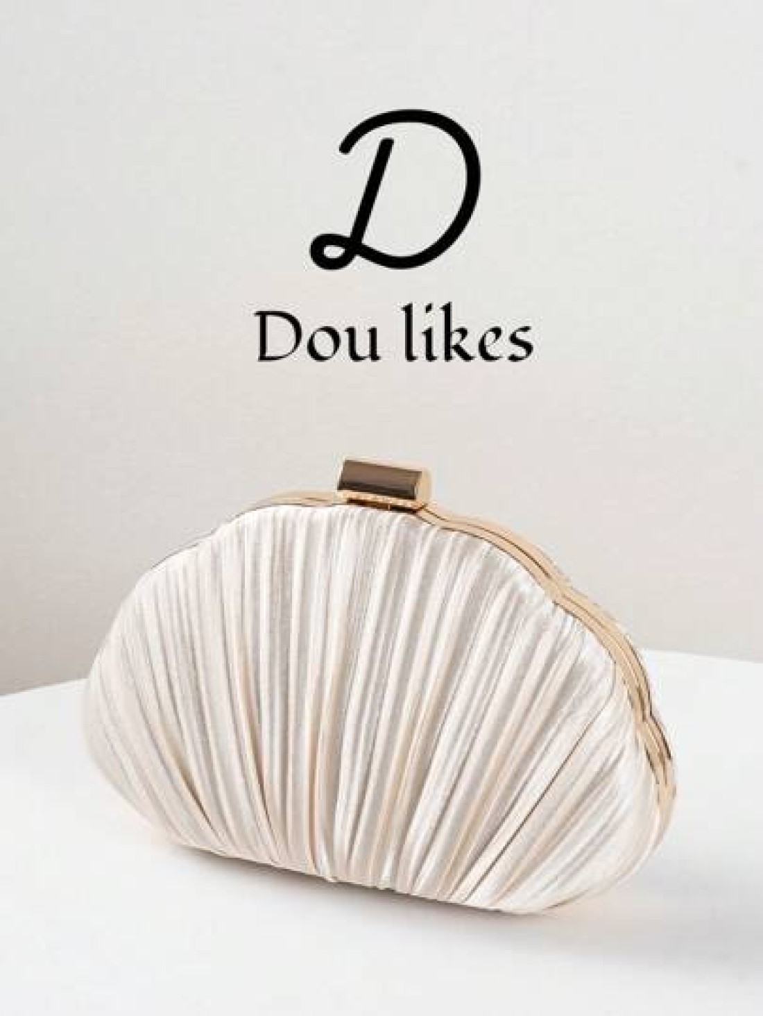 New Luxury Party Clutch Bag Shell Shaped Design Wrinkle Style Evening Bag Lady Handbag For Ceremony