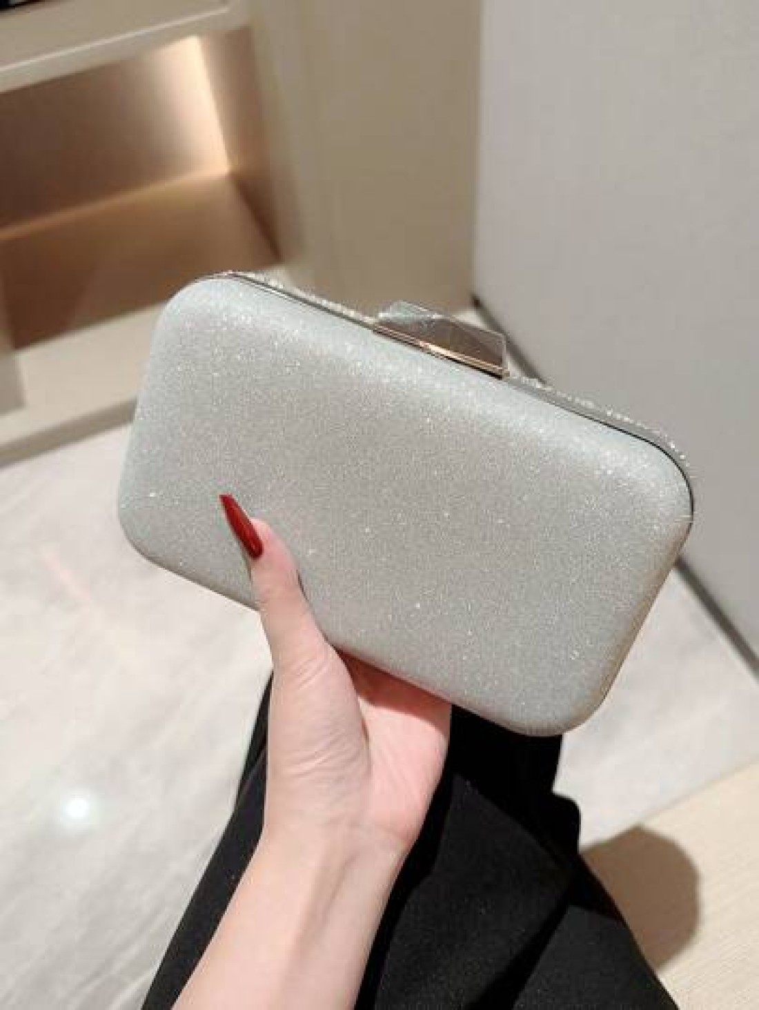 Moonlit EveBag Rhinestone Decor Women s Evening Bag
