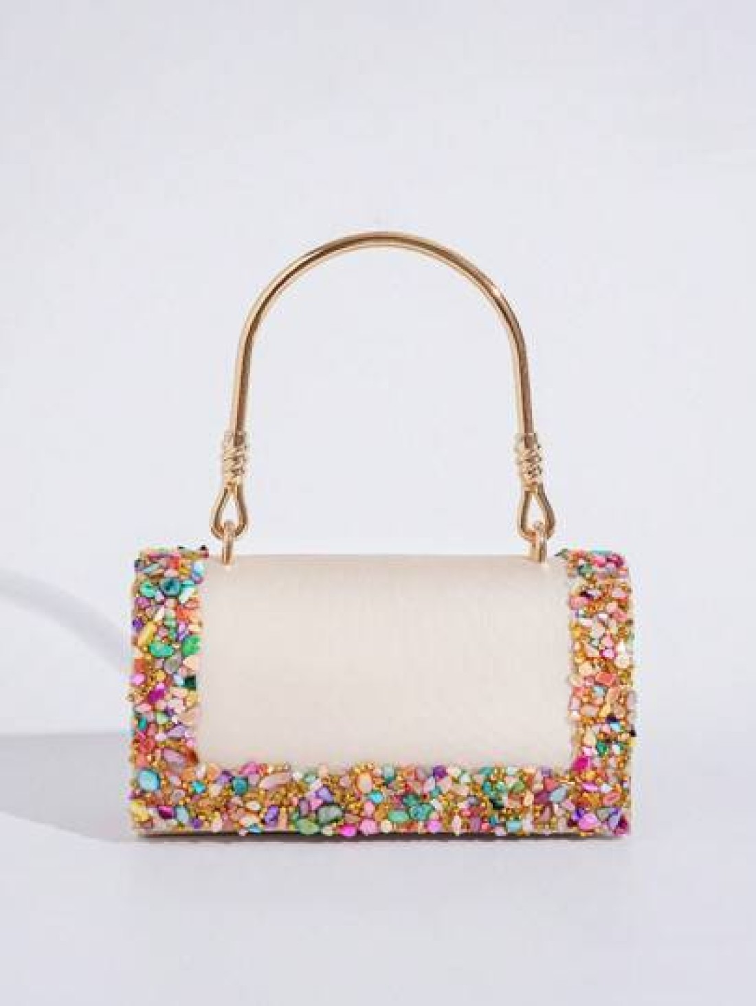 European American Style Elegant Party Clutch Bag With Rhinestone Decor Perfect For Formal Events Banquets Balls Weddings Fashion Versatile Women Handbag
