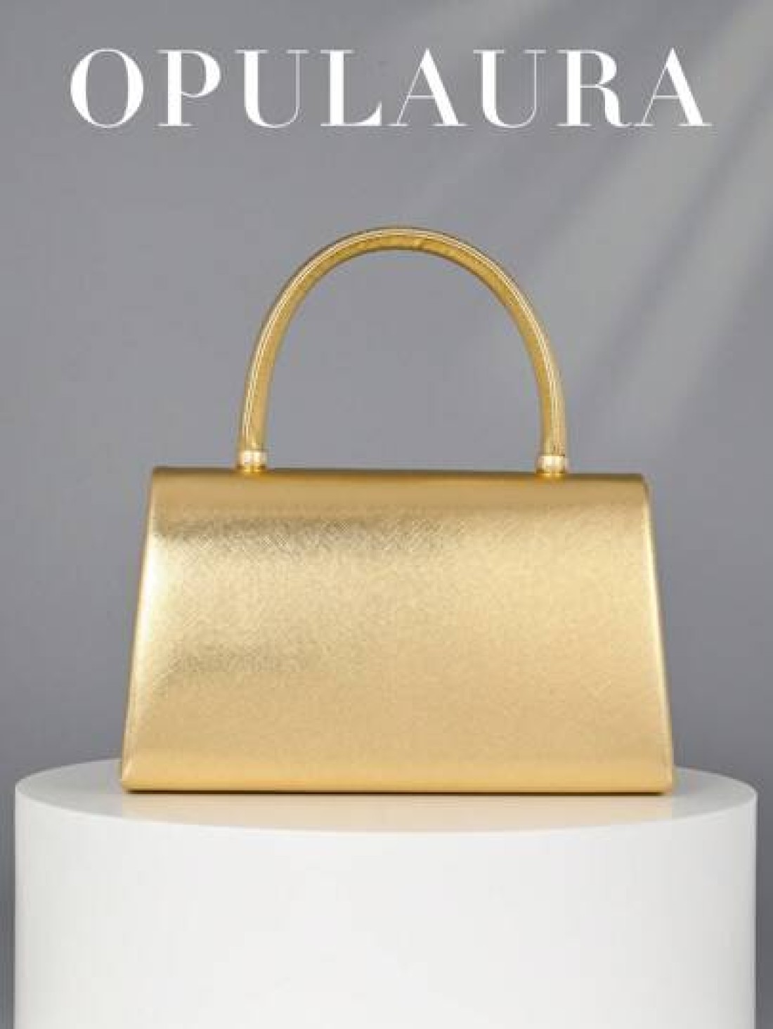 OpulAura Women Luxury Leather Flap Clutch Handbag Formal Party Purse With Metallic Shiny Finish Elegant Evening Bag For Gowns Weddings Formal Events
