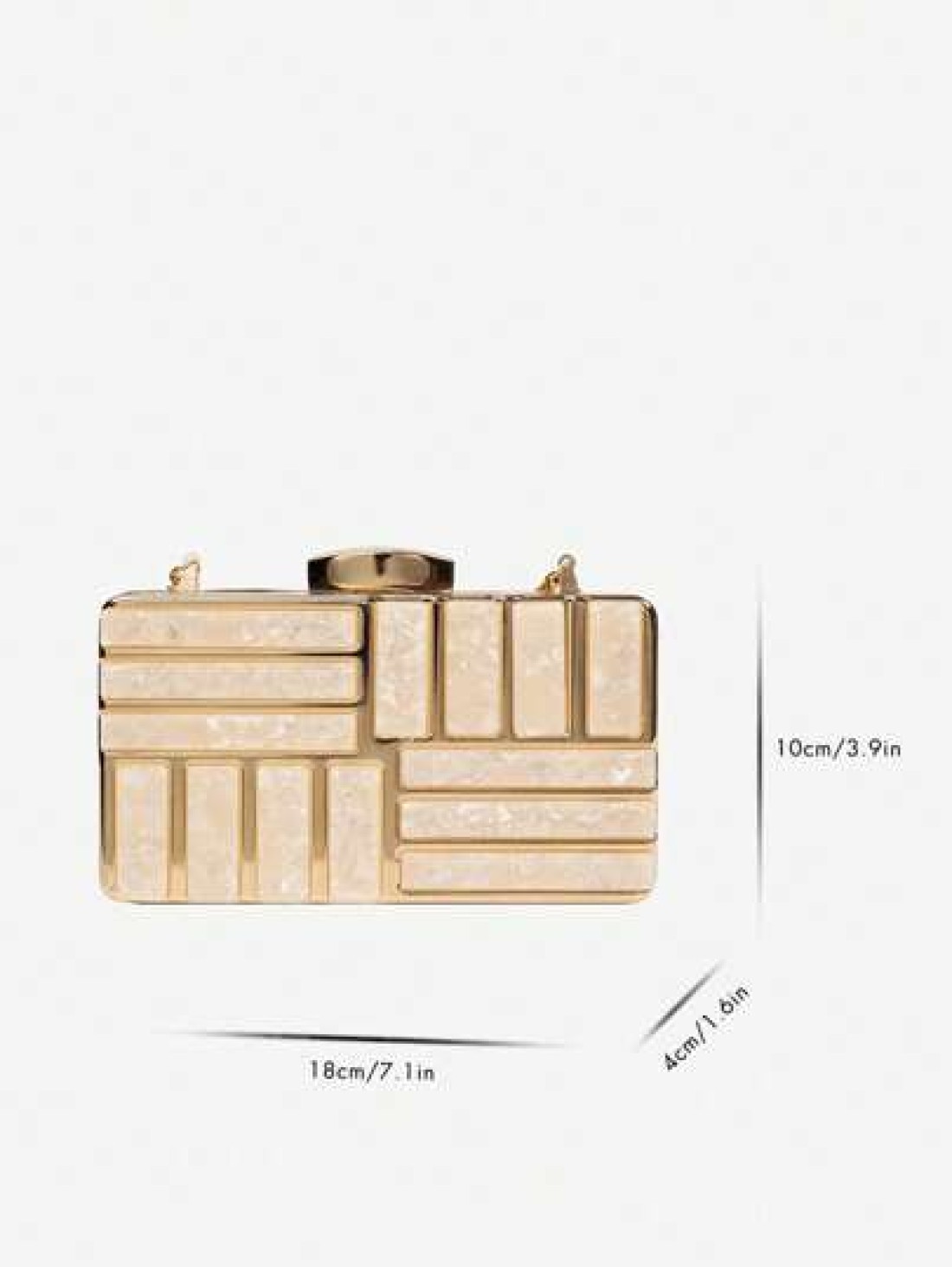 Glitter Bling Shiny Glamorous Elegant Exquisite Marble Graphic Box Bag Mini Glamorous Perfect Bride Purse For Wedding Prom Party Events Dinner Bag Evening Bag For Party Girl Woman For Female Perfect F