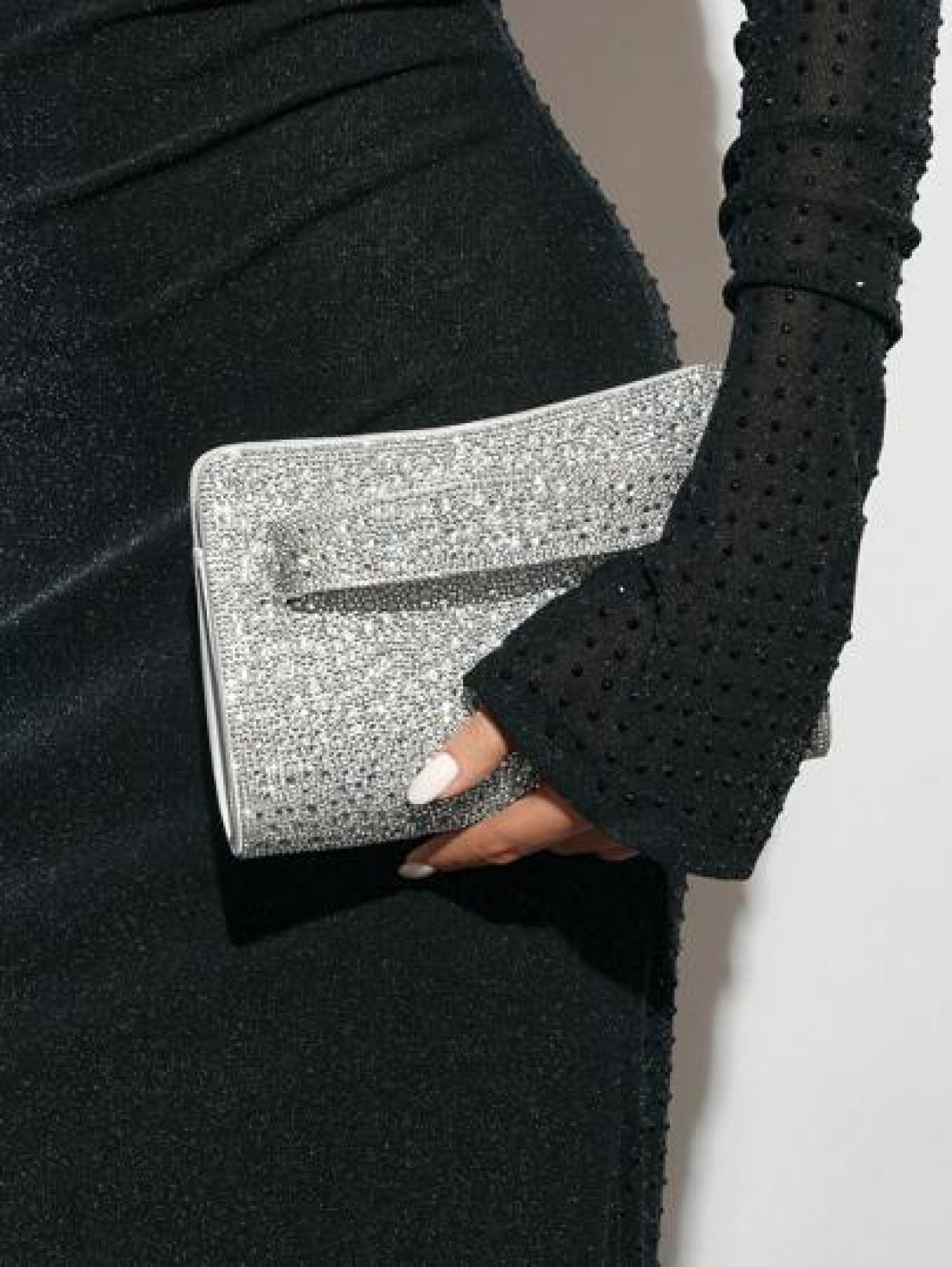 SHEIN BAE Women s Party Clutch Bag For Evening Party Club Holiday Christmas Versatile Sparkling Rhinestone Decor Multi Occasion Use Tready Party Bags Perfect For Party Wedding Prom Dinner Banquet Esse