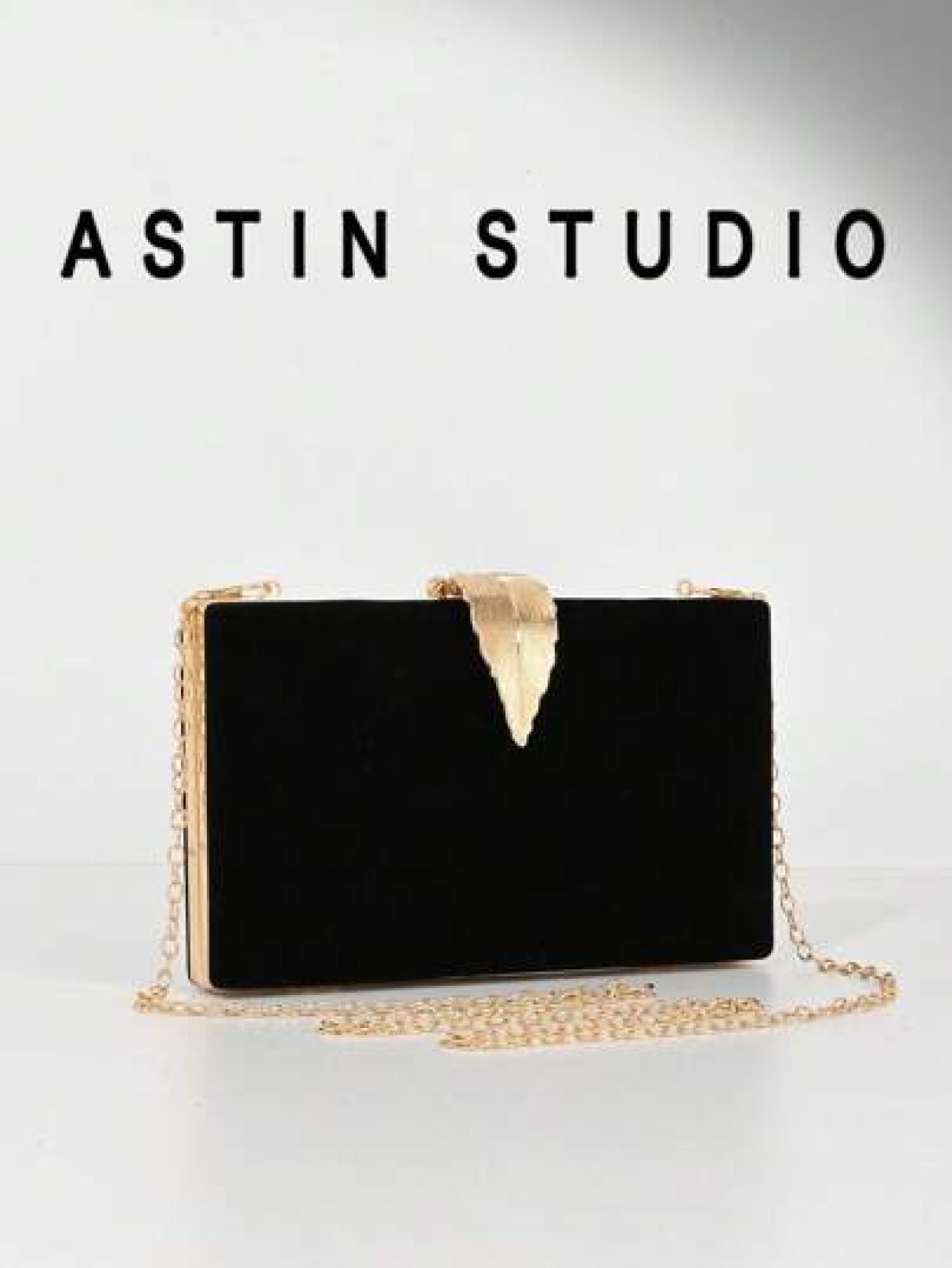 Women Classic Formal White Evening Clutch Bag With Leaf Metal Buckle Decor Box Shape Party Clutches Wedding Purse