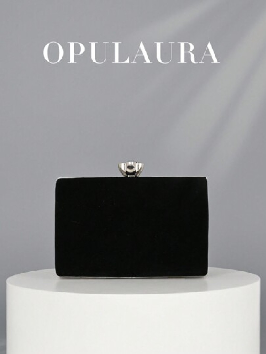 OpulAura Women Autumn Winter Fashion Luxury Mini Velvet Gift Box Evening Bag Party Clutch With Metallic Decorative Trim Glitter Formal Party Handbag With Detachable Chain Suitable For Party Wedding Fo