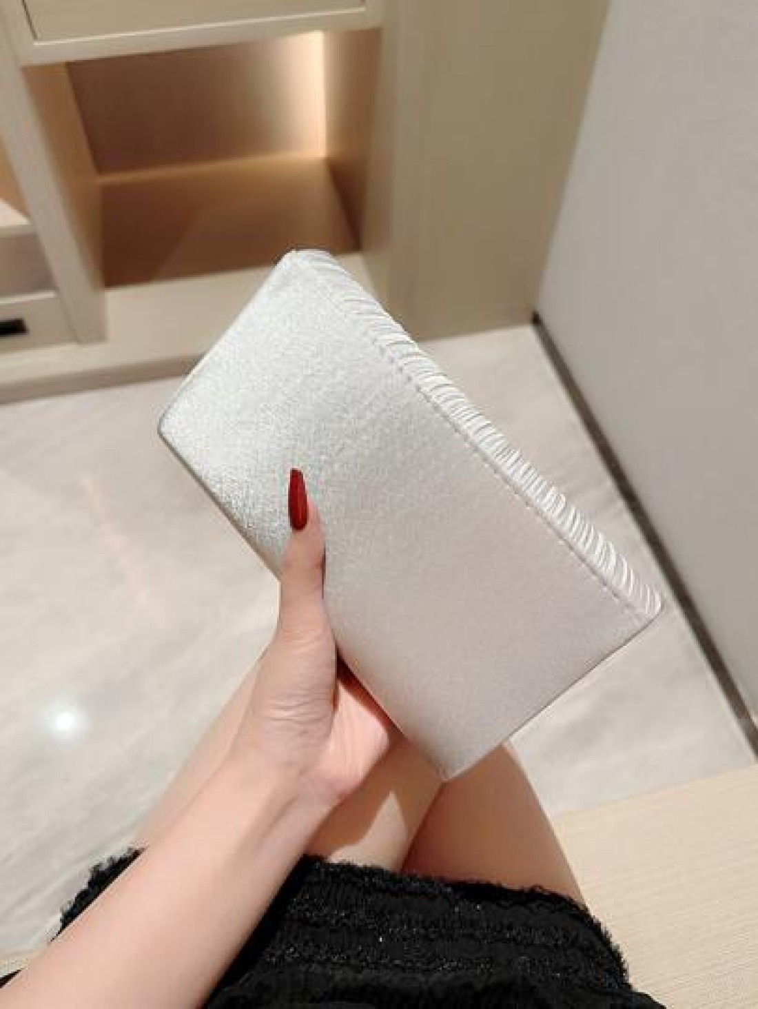 Moonlit EveBag Glitter Bling Shiny Glamorous Elegant Exquisite Mini Pleated Flap Design Evening Bag Dinner Bag For Party Girl Woman For Female Perfect For Party Wedding Prom Dinner Banquet For Best Gi