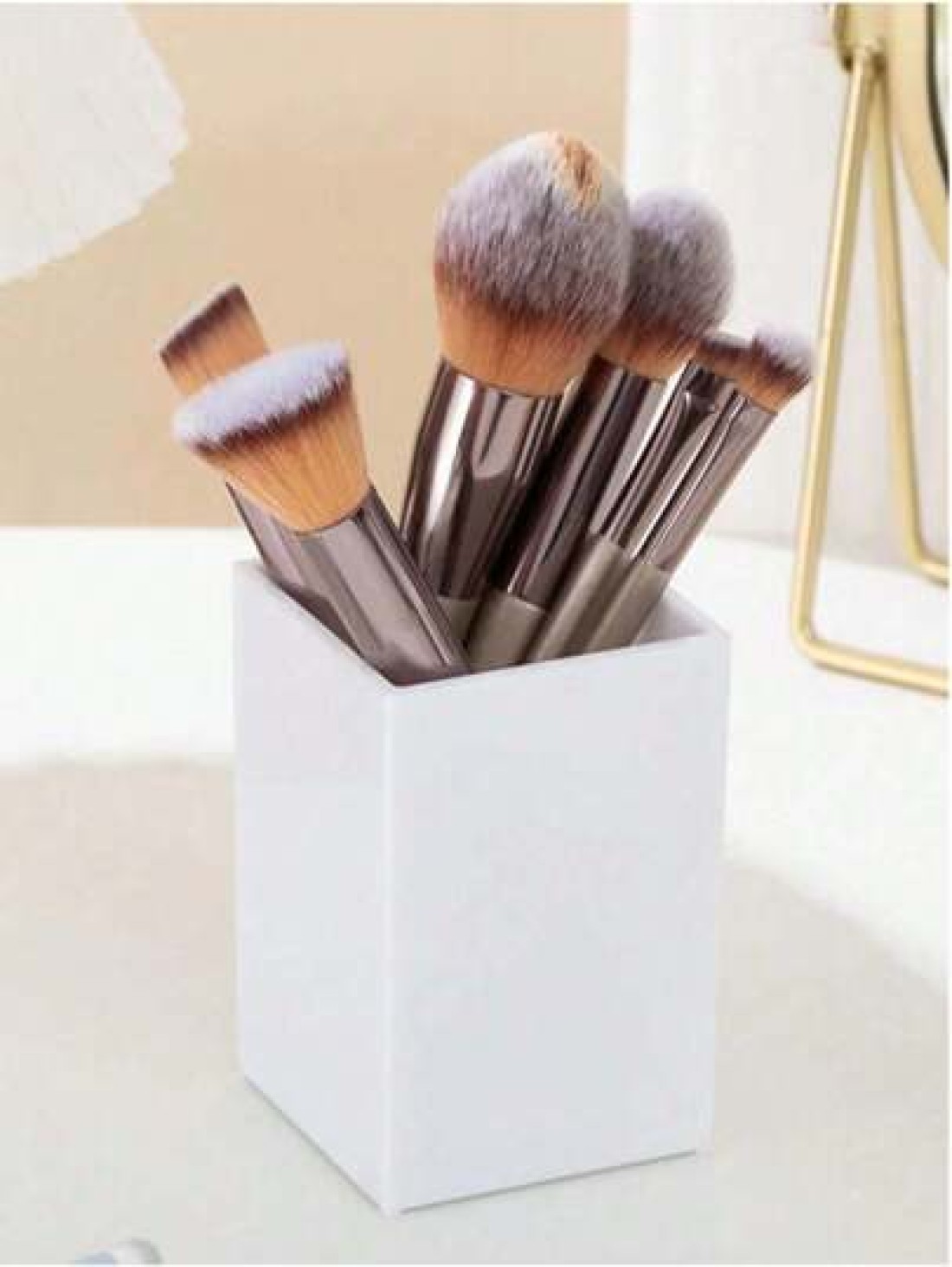 Makeup Brushes Holder Clear Brush Beauty Organizer Cosmetic Brush Storage Plastic Cosmetic Brush Pen Storage Case Clear Pen Brush Holder Room Home Bedroom Bathroom House Pink Room Living Room Decor Tr