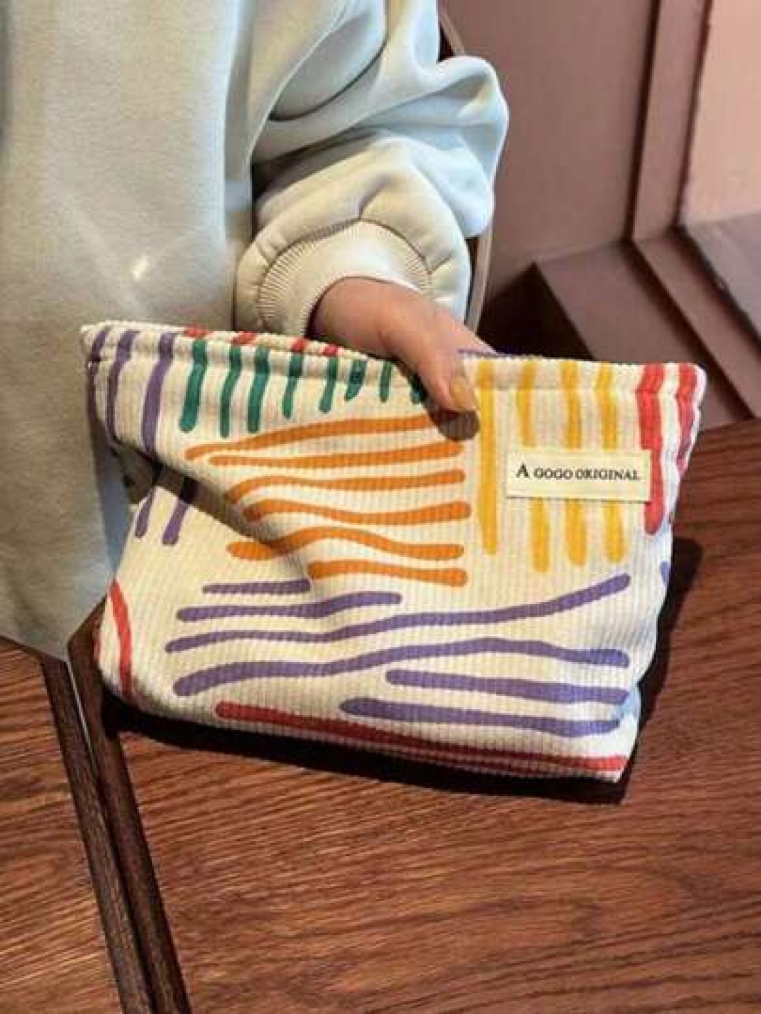 1 PC Cosmetic Bag Makeup Bag Toiletry Organizer Travel Case Organizer Storage Bag Flower Pattern Polyester Elegant Design Widely Used Mother s Day Ladies Women Teenagers Fashionable Stylish Portable L