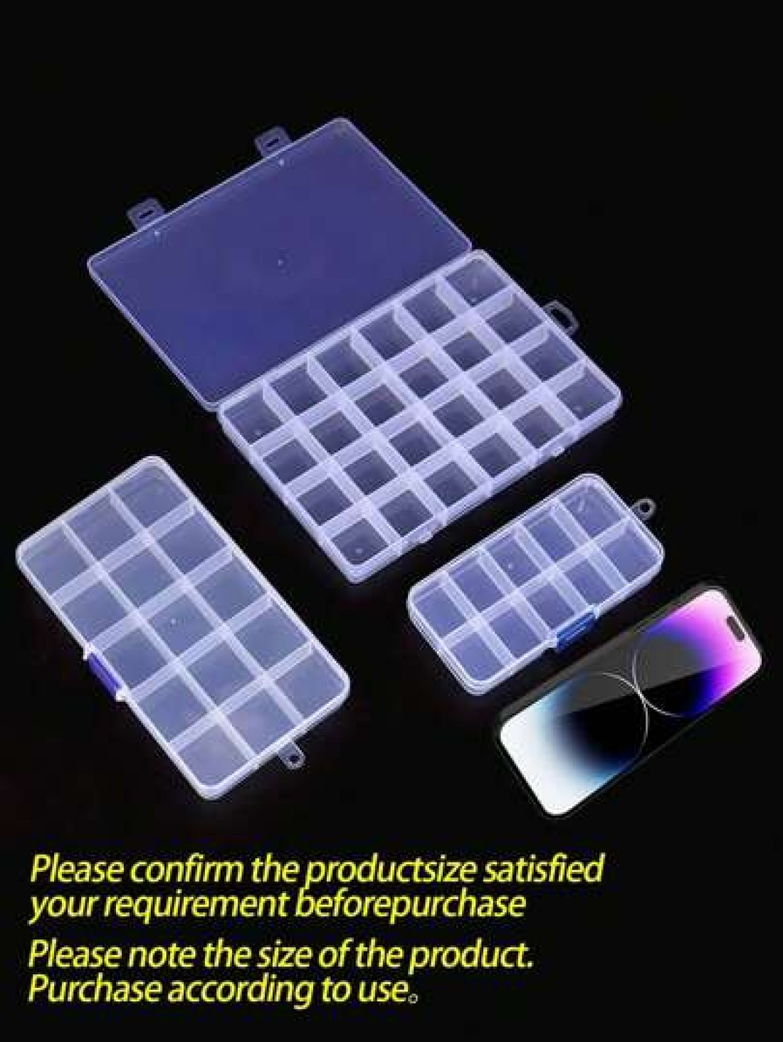 1pc Transparent Mesh Jewelry Box Multi Cell Detachable Travel Storage Box Jewelry Display Box Antioxidant Waterproof Dustproof Large Capacity Suitable For Rings Earrings Pendant Nail Jewelry Gifts For