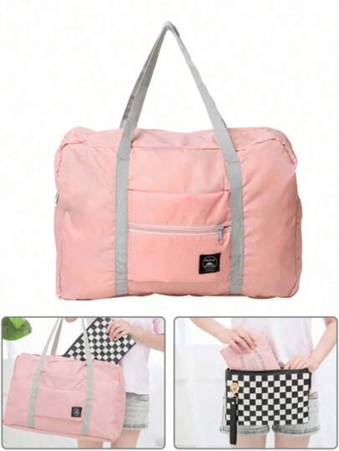 1pc Portable Foldable Travel Bag Reusable Cosmetic Storage Pouch Unisex Toiletry Organizer Large Capacity For Luggage Bathroom Travel Gift Holiday Wardrobe Vanity Summer Travel Vacation Home Bathroom