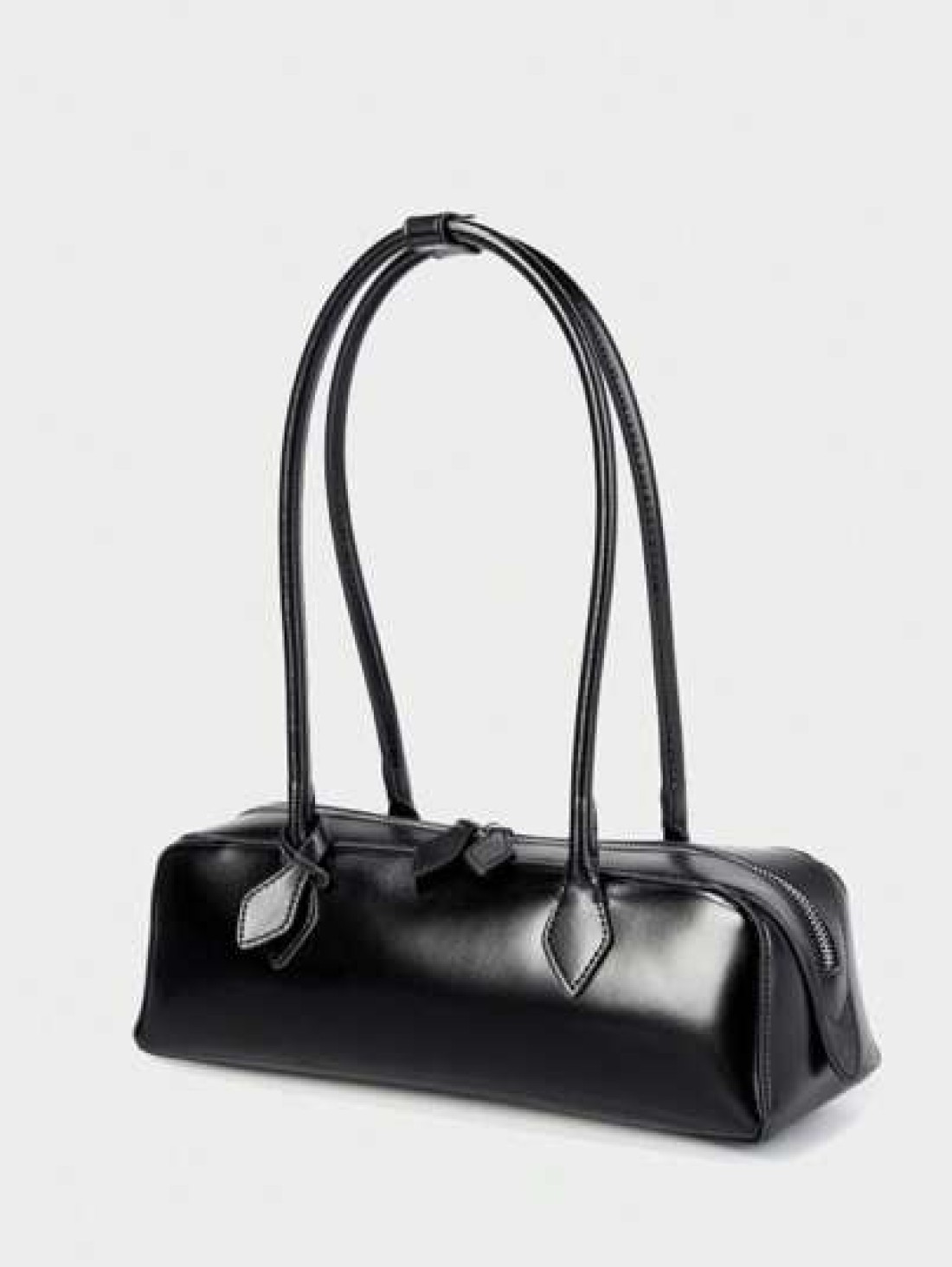 Women 2025 New Niche Design Large Capacity Shoulder Underarm Bag Elegant Long Red Baguette Bag