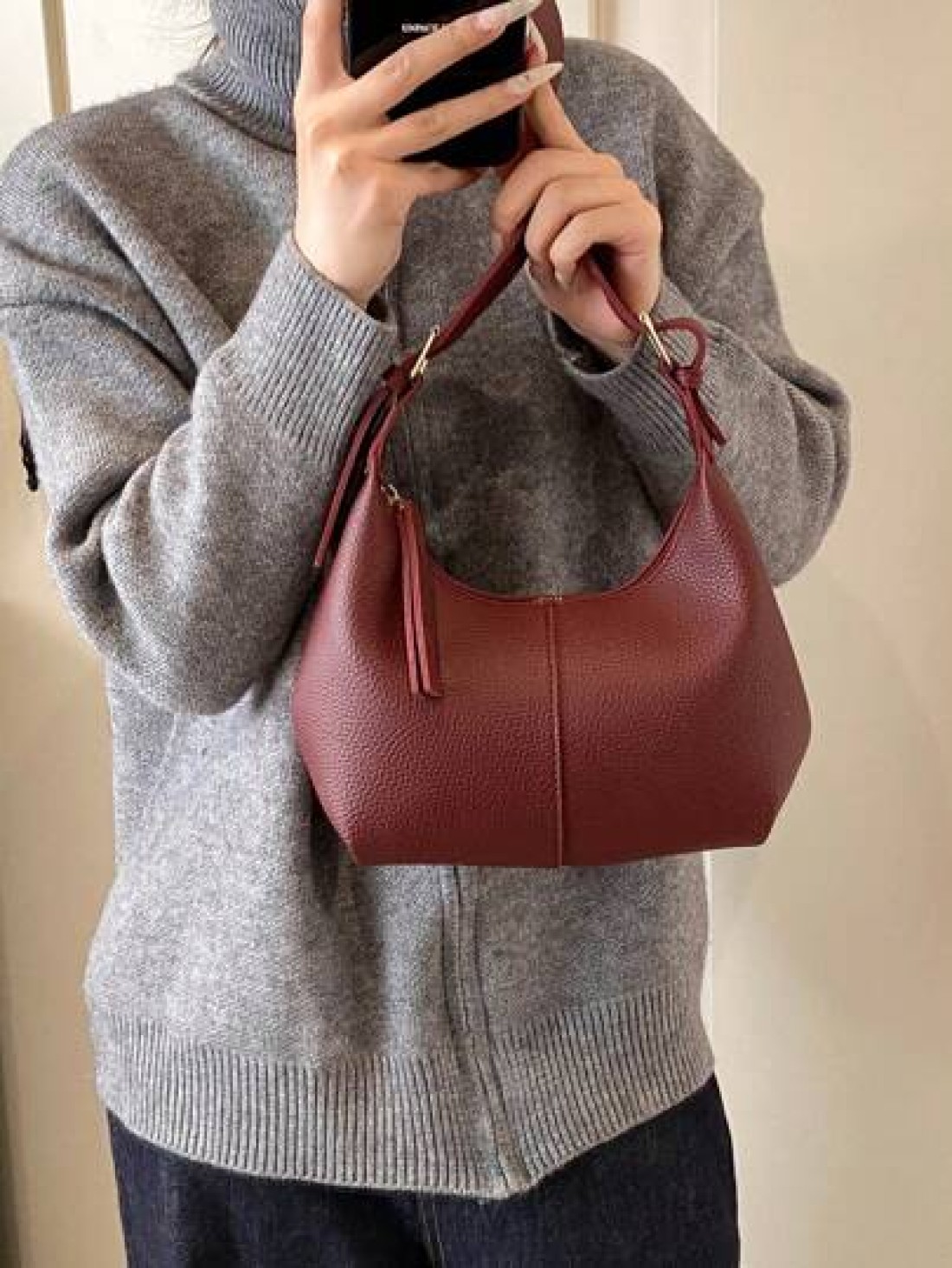 Women Underarm Crossbody Bag Casual Daily Organizer Pouch
