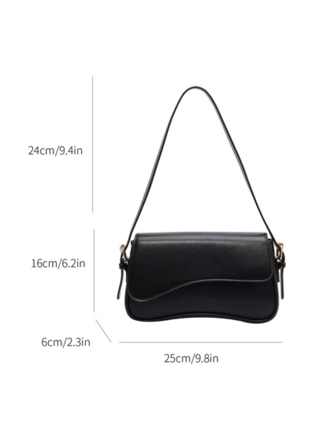 Minimalist Flap Square Bag Simple Solid Color Flap Underarm Bag PU Leather Textured Bag Purse Fashion Versatile Bag