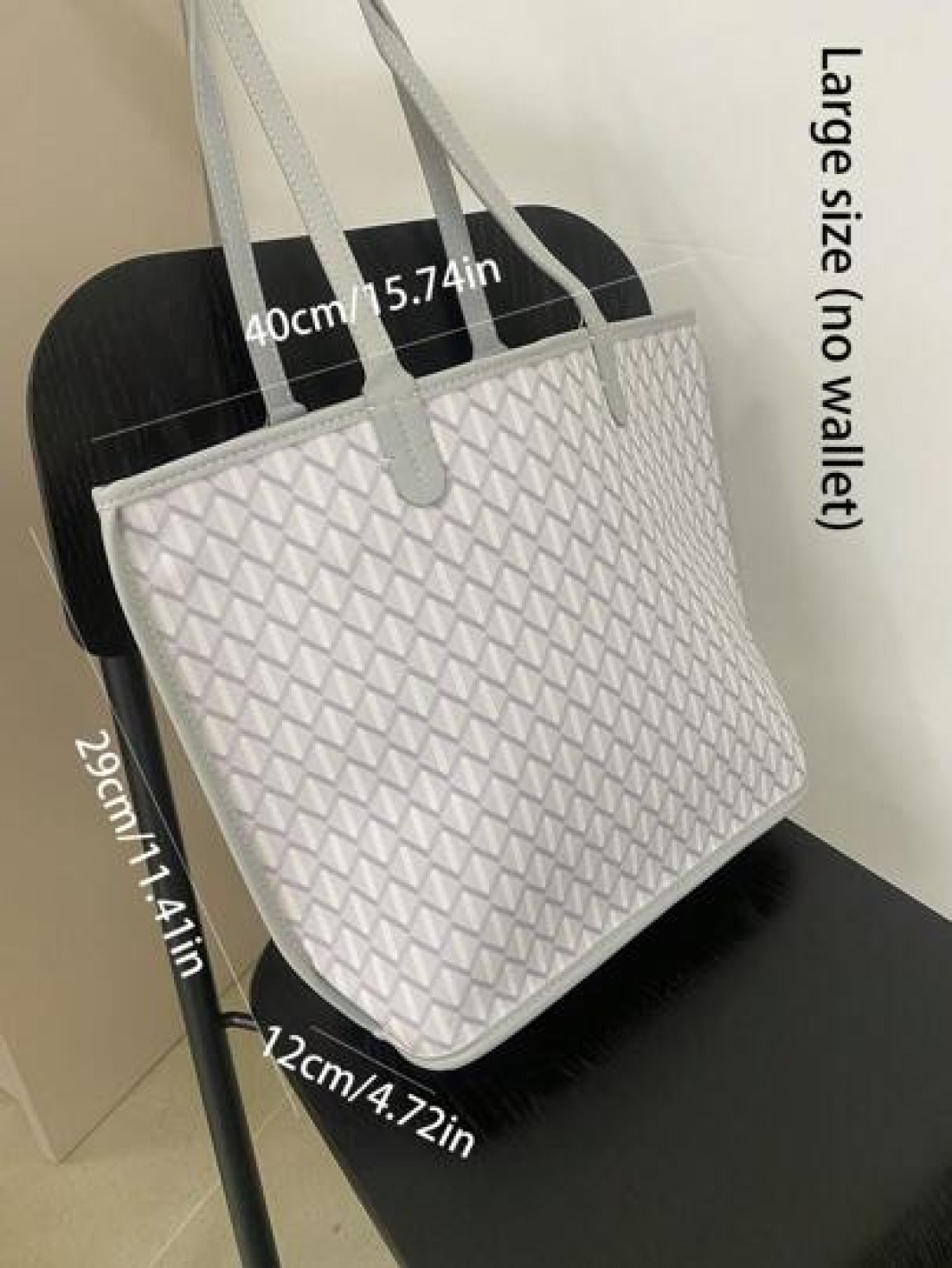 White Fashion Simple Classic Retro Leather Diamond Check Pattern Handbag Casual Women Tote Bag Shoulder Bag Exquisite PU Material Suitable for Parties Work Travel School Shopping Gifts