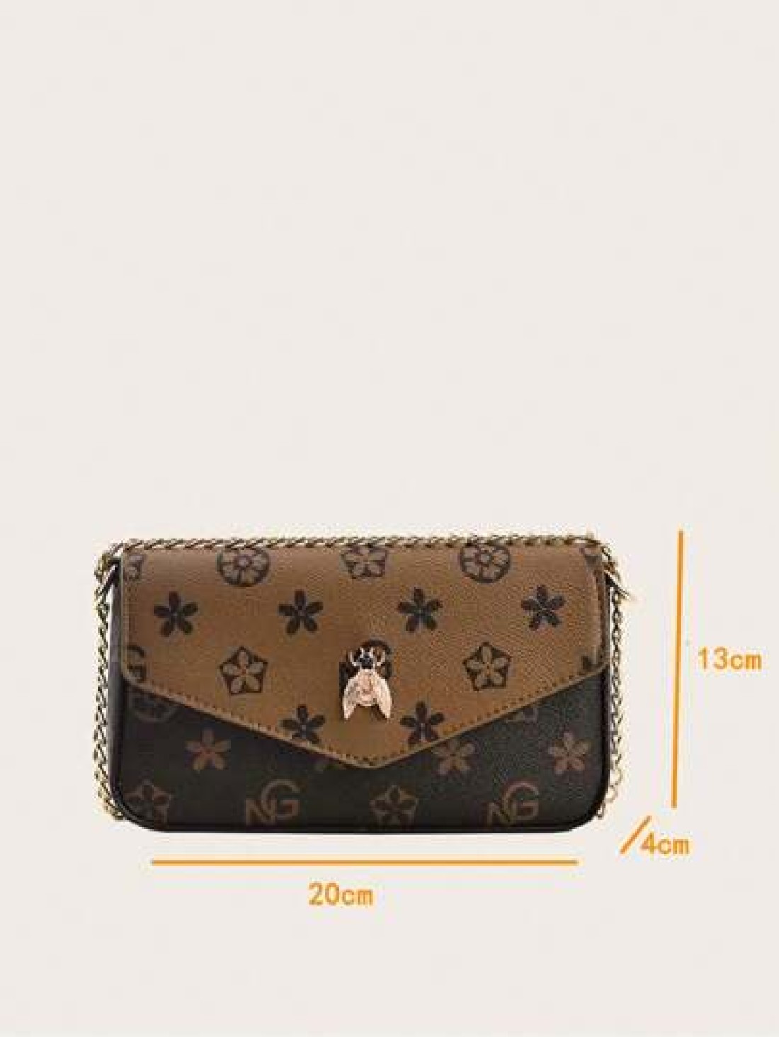 Metal Chain Bag Simple Vintage Crossbody Shoulder Bag