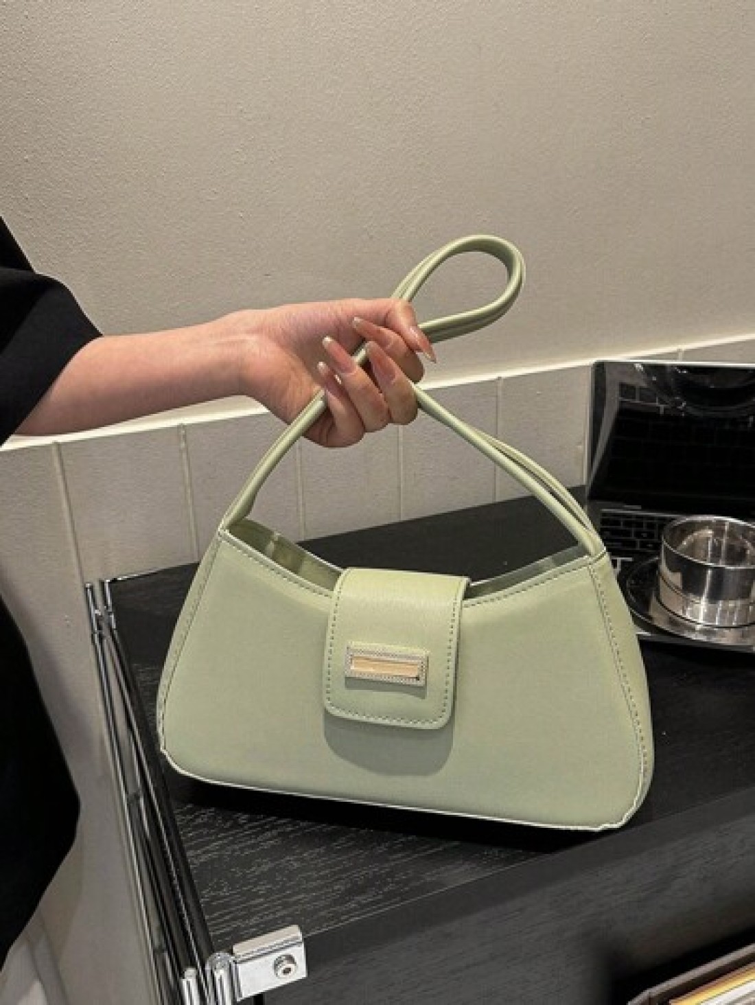 Chic Handbag Niche Underarm Bag New Stylish Commuter Bag Baguette Bag Versatile Shoulder Bag