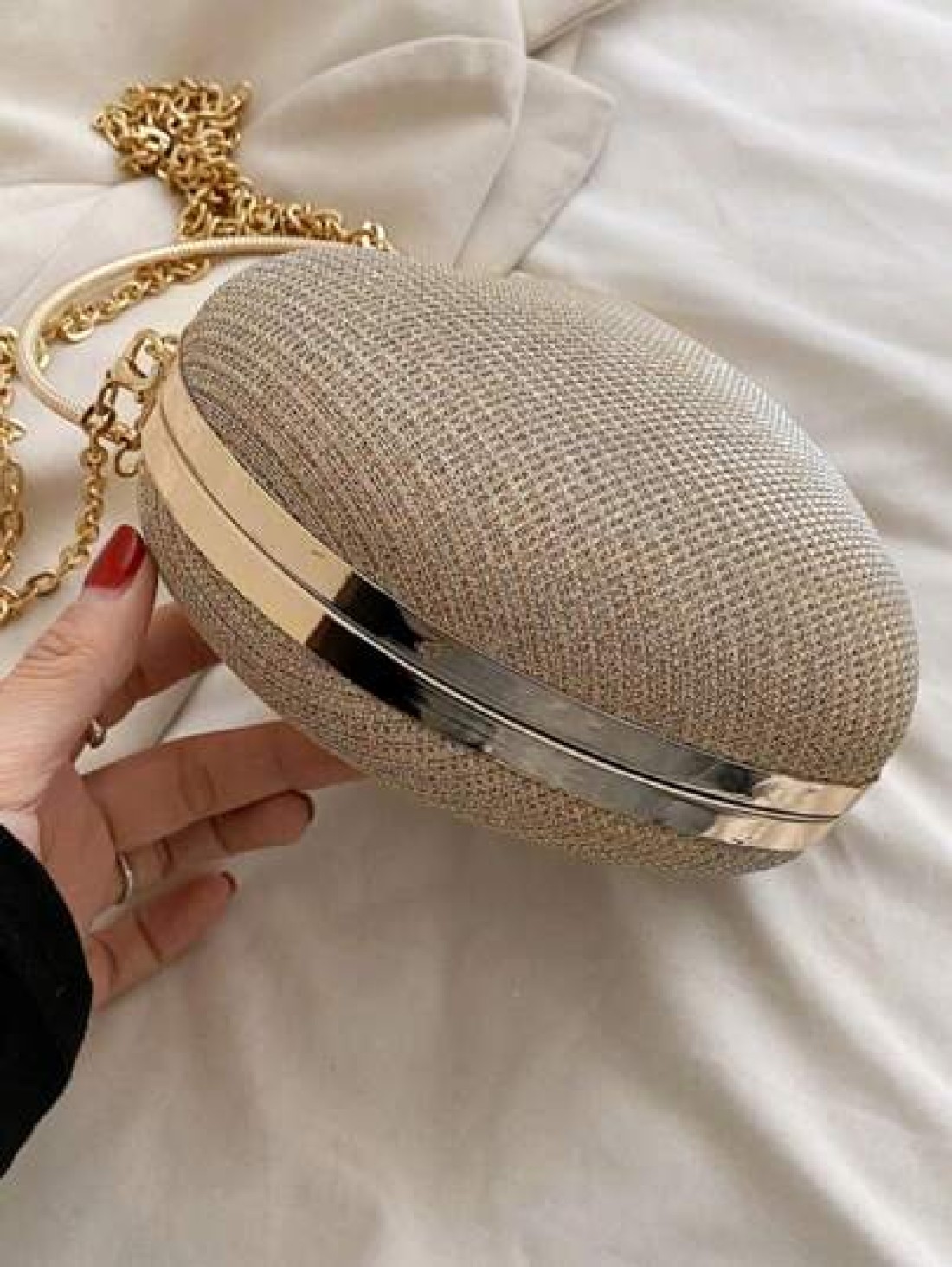 Glamorous Glitter Bling Sequin Luxury Shiny Women s Heart Shaped Rhinestone Evening Clutch Bag Luxury Designer Girls Glitter Crystal Handbag With Chain Strap Y2k Style Novelty Bag Purse For Wedding Pa