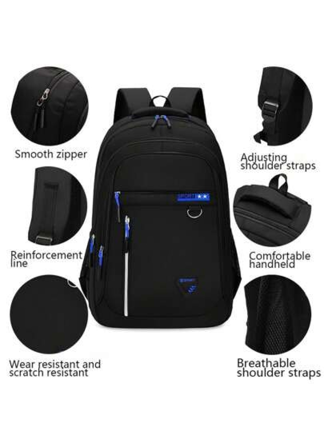 Light Business Style Nylon Men s Backpack Business Trip Can Hold 15 6 Inch Notebook Bag Large Capacity School Bag Multi Function Travel Bag Suitable For Students Travel Enthusiasts Men Gifts Simple Da