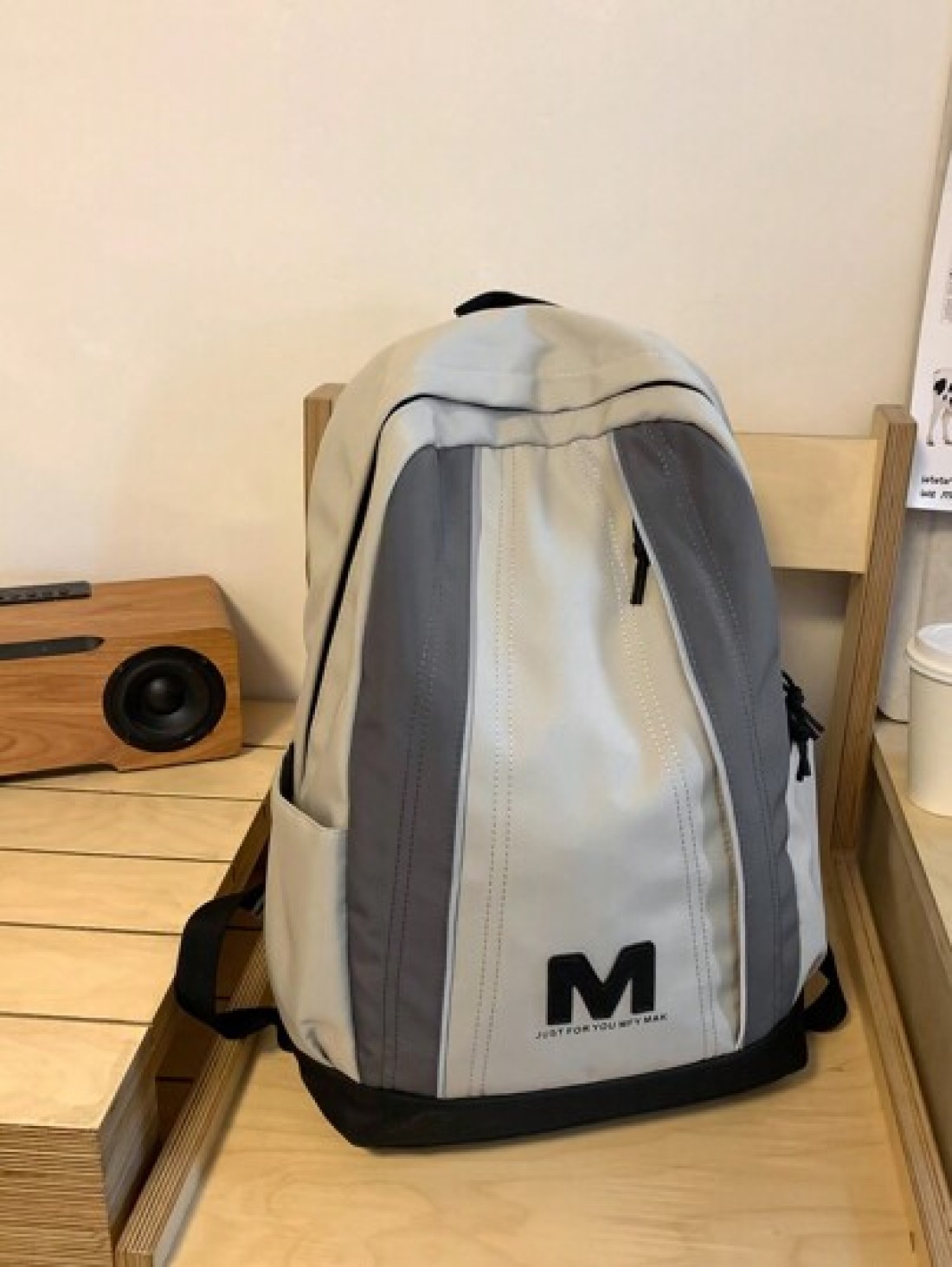 High School Backpack For Men Korean Style Large Capacity Travel Bag For Middle School And College Students Leisure And Vacation Two Toned Shoulder Bag With Academia Style Commute Book Bag School Bag S