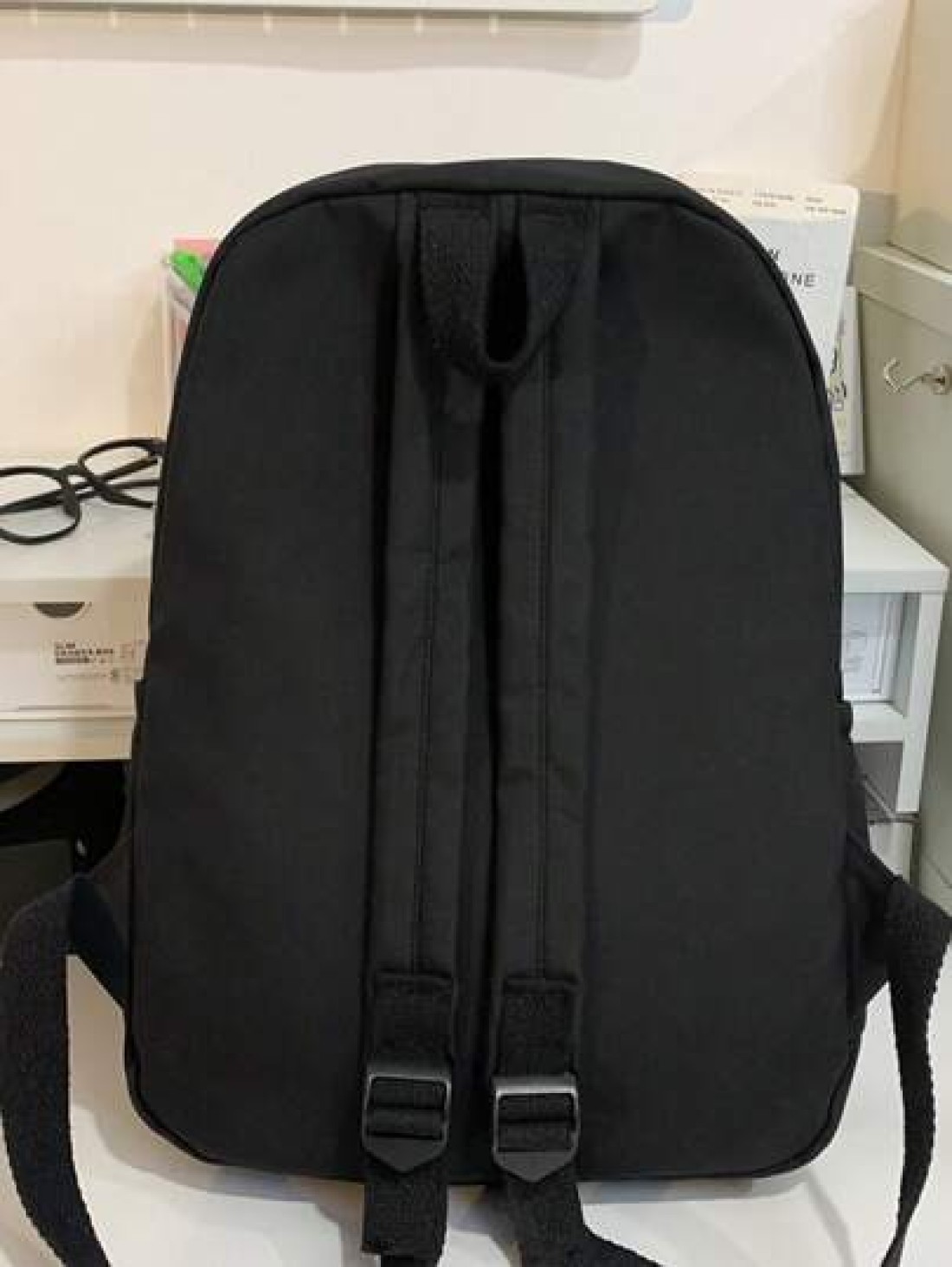 Men s Solid Color Versatile Water Resistant Backpack Schoolbag Black Christmas Teacher Gift College University Bag For School Bag School Backpack Students School Supplies School Pencil Case Gifts Fall