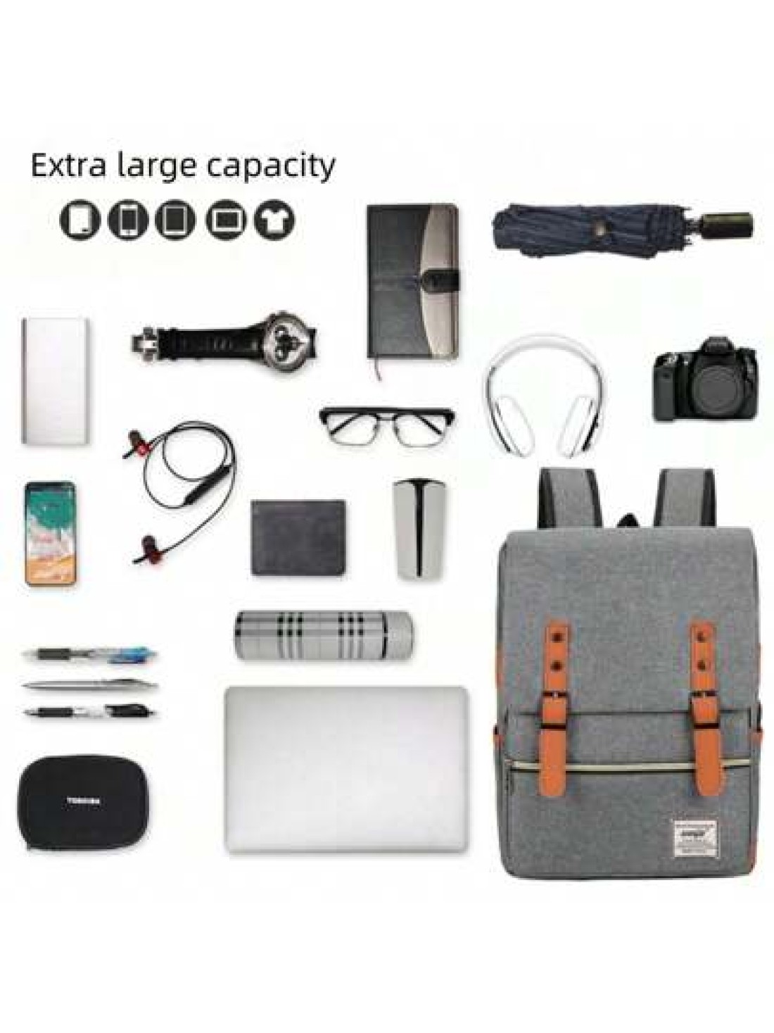 3 Piece Set Travel Laptop Backpack Durable Business Backpack College Student Book Bag For Men And Women Large Capacity Carry All Bag
