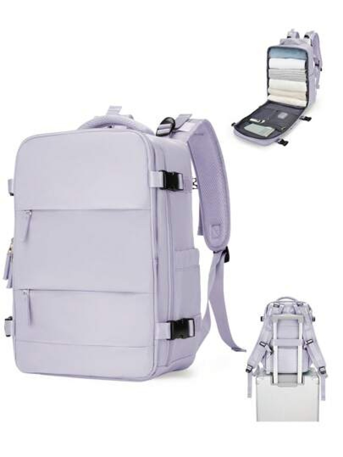 Lightweight Large Capacity Water Resistance Nylon Fabric Carry On Backpack Travel Backpack Computer Short Distance Business Backpack Fits15 6 Inch Laptop Suitable For Travel Business Vacation College