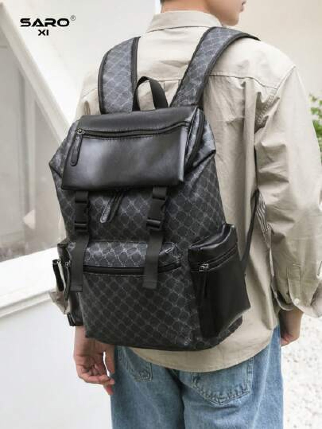 Fashionable Men s Large Capacity Floral Print Backpack Casual Commuting Travel Backpack College Laptop Bag Sports Backpack With Zipper Suitable For Commuting Great Gift For Men Backpack For Travel Bag