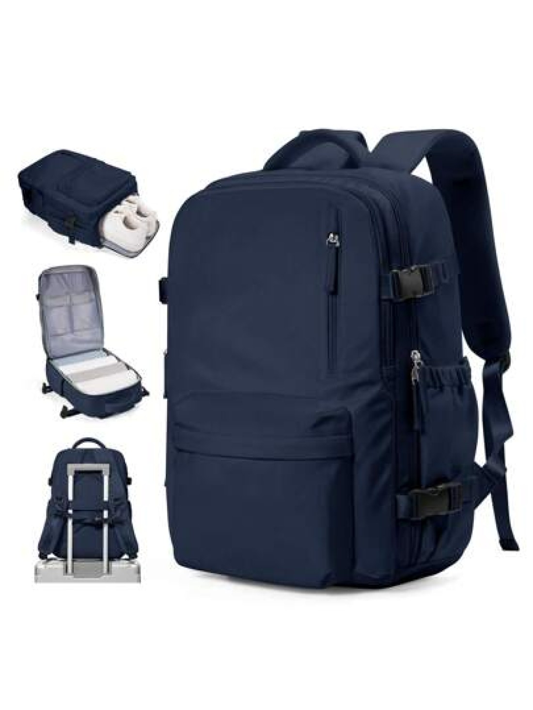 29 19 44cm Large Laptop Backpack Fits 14 15 6 Inch Notebook For Men Women Student College Bookbag School Computer Bag Hiking Backpack With Shoe Compartment Wet Pocket Camping Backpack College Backpack