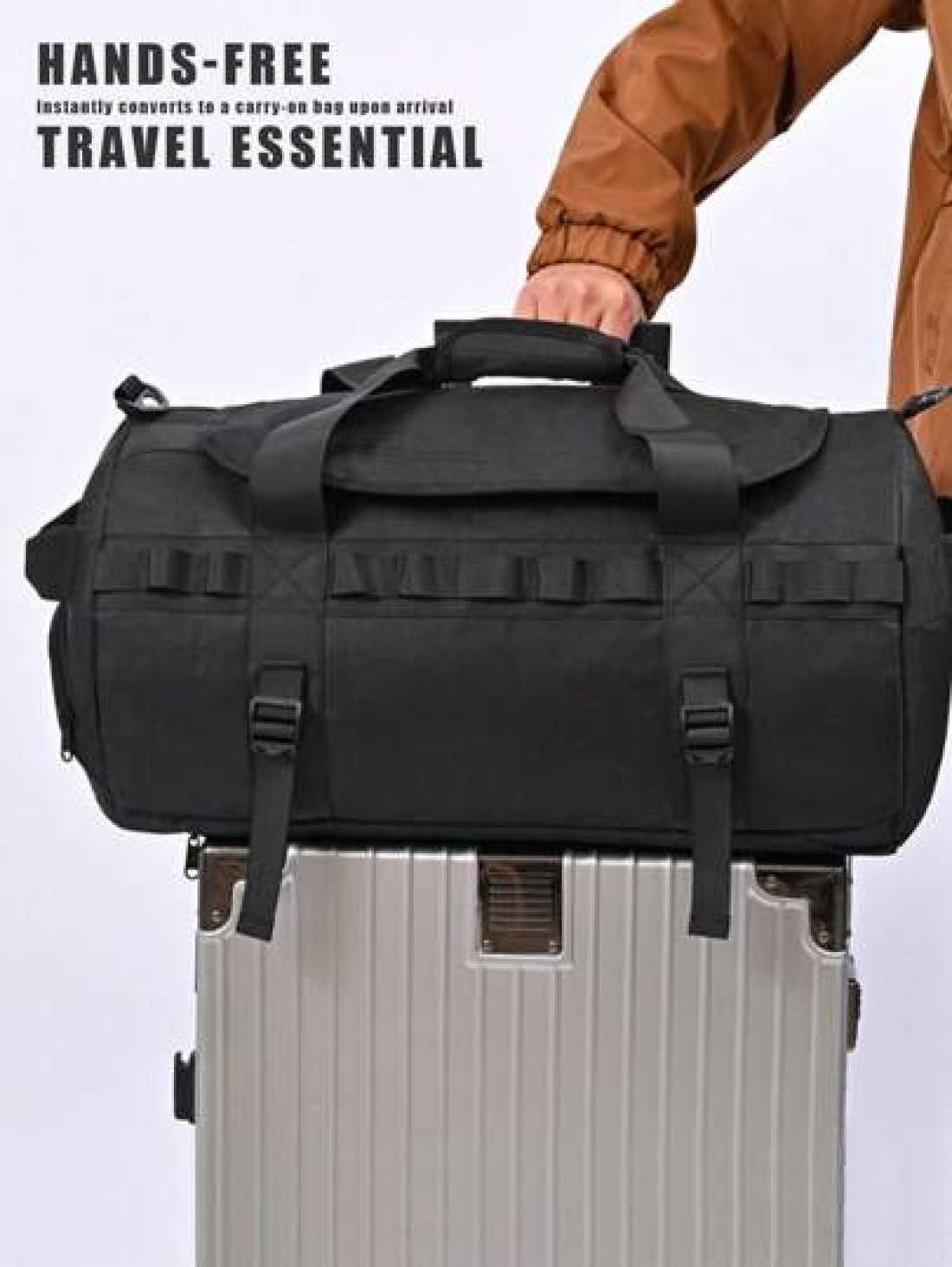 Extra Large Multi Purpose Travel Bag Hand Carry Backpack For Men High Capacity Duffle Bag Moving Storage Outdoor Gear With Trunk Organizer Graduation Camping