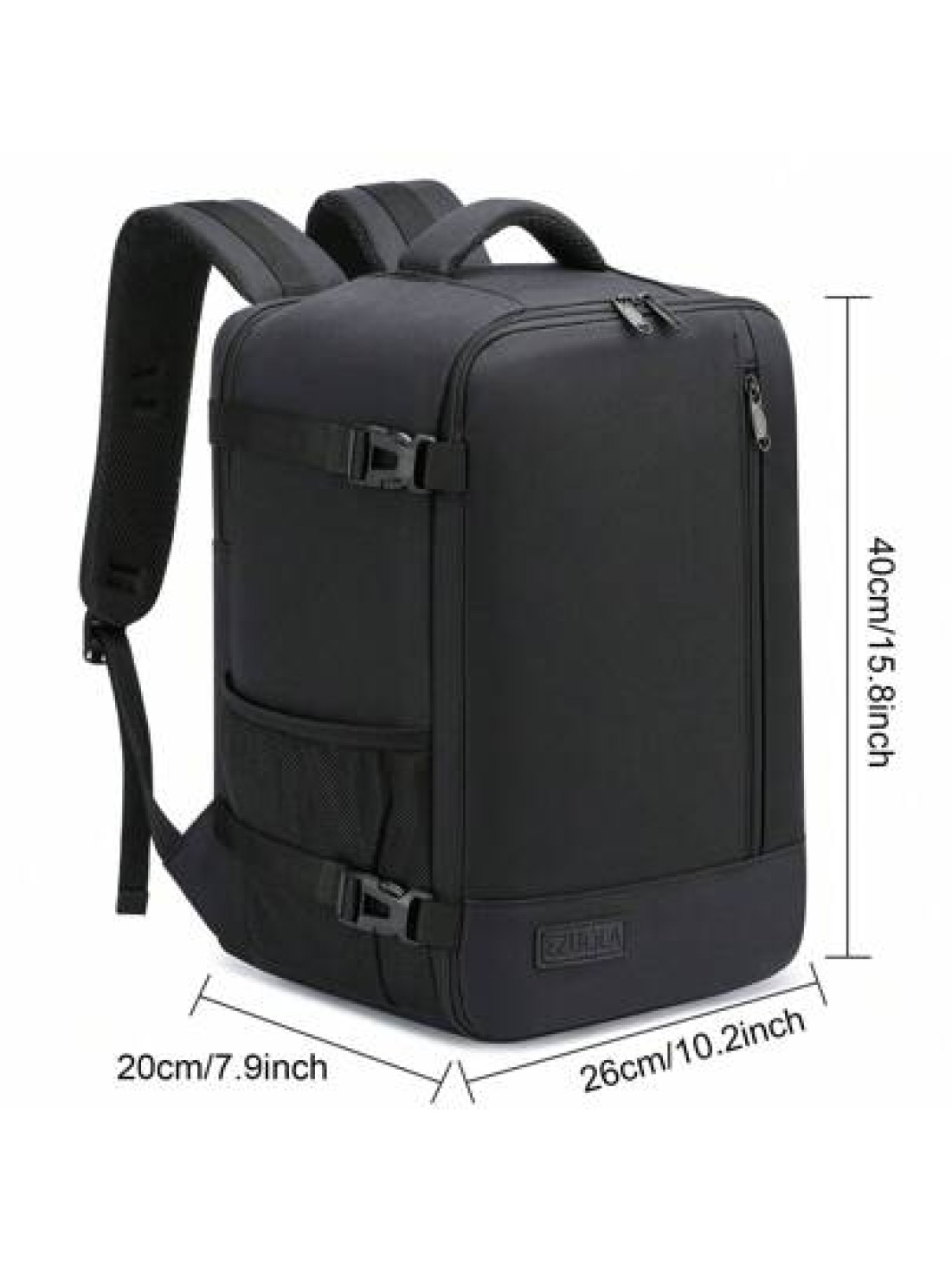 EZUOLA 40x20x25 Cm Handbag Luggage Lightweight Waterproof Travel Bag With Laptop Compartment Suitable For Men Women Students Business People School Gym Travel Business Black And Blue Holiday Essential