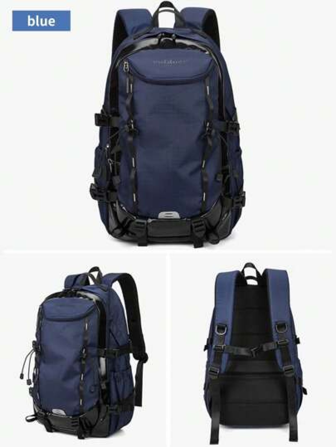 Large Capacity Outdoor Hiking Backpack Multifunctional Unisex Backpack For Travel Hiking Sports Water Resistant Padded Shoulder Straps To Relieve Fatigue Holiday Essentials Men Essentials