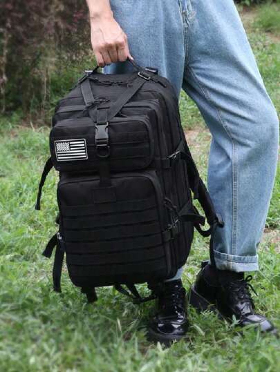 50L 1000D Nylon Waterproof Trekking Fishing Hunting Bag Backpack Outdoor Military Rucksacks
