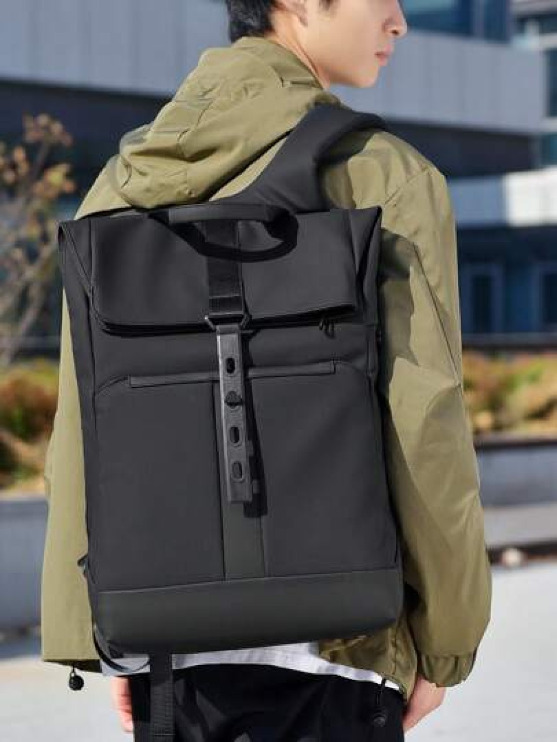 peach tree Backpack Suitable For School Travel Laptop Large Capacity PU Leather Solid Color Streamlined Fashion Casual Business Fitness Outdoor Multi Function Father s Day Boyfriend Gift Goyard Peach