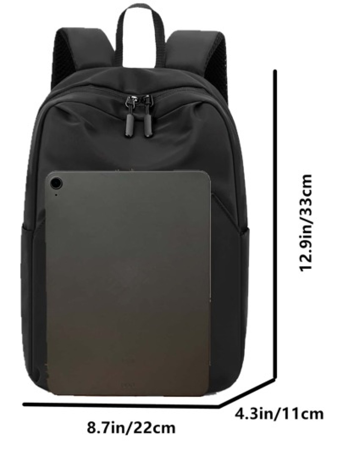 Small Casual Daypack Minimalist Black School Backpack College Bag Laptop Backpack For School Large Backpack For Travel Commute Lightweight Rucksack Summer Bag For School Scream Bag Backpack Winter Chr