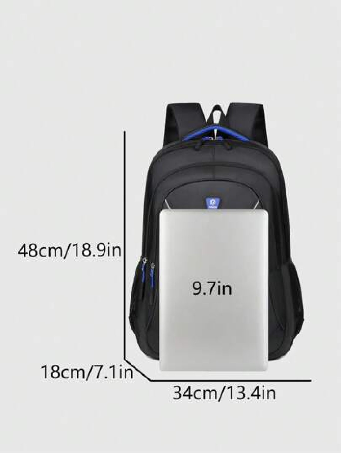 Large Capacity Multi Pocket School Bag Laptop Bag Multi Compartment Functional Backpack Shoulder Bag Sports Bag College Bag College Outdoor Excursion Camping Sports Backpack Holiday Essentials Lightwe