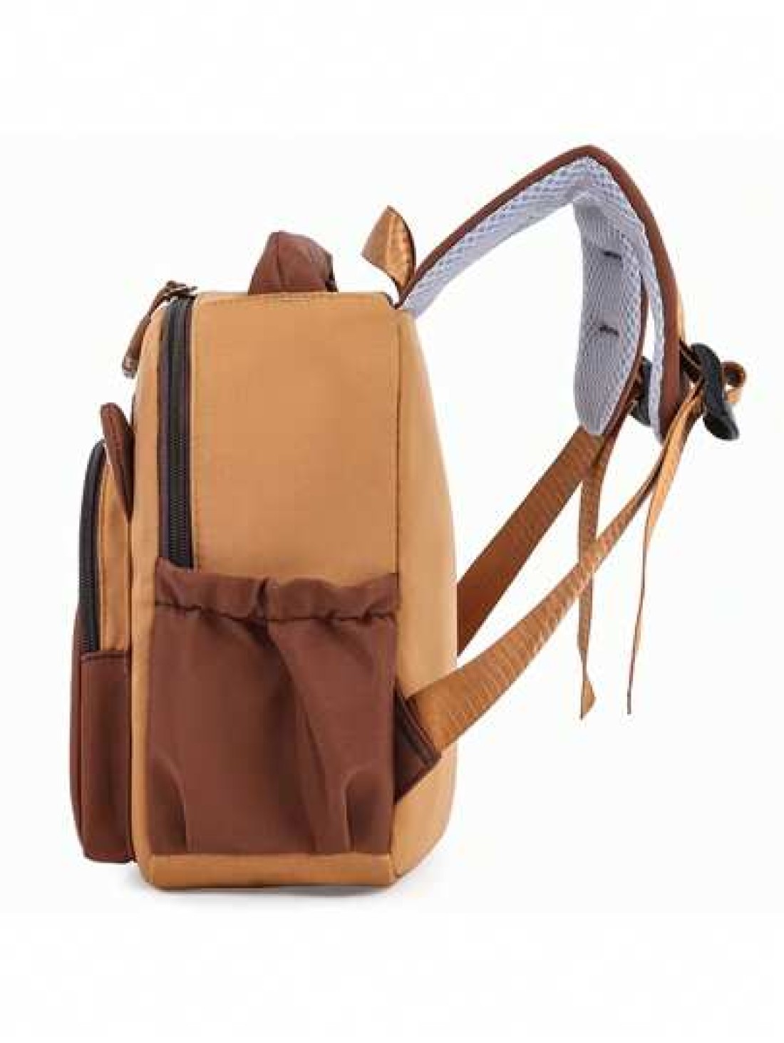 Cute Capybara Pattern Backpack Fashionable Backpack With Adjustable Shoulder Straps Brown Cartoon Design Ideal For Casual Outings Playful Design Spacious Compartments
