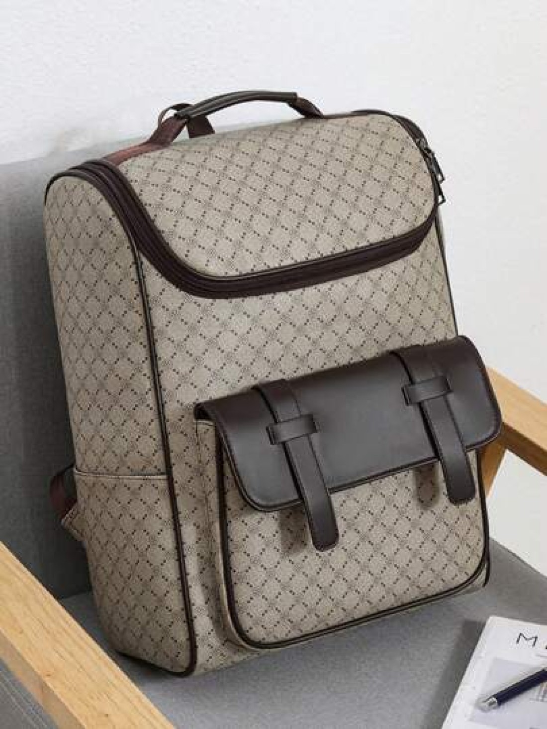 Men s Flip Top Casual Backpack Large Capacity Laptop Backpack Business Travel Backpack Suitable For Commute Back To School Father s Day Gift Travel