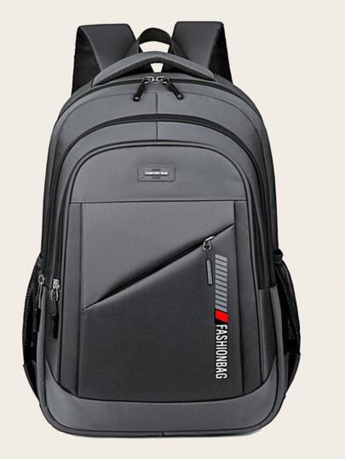 Classic Solid Color Versatile Shoulder Bag Casual Style Large Capacity Multi Pocket Backpack Adjustable Shoulder Strap Fashionable Commuter Bag Suitable For Travel Students And Daily Use