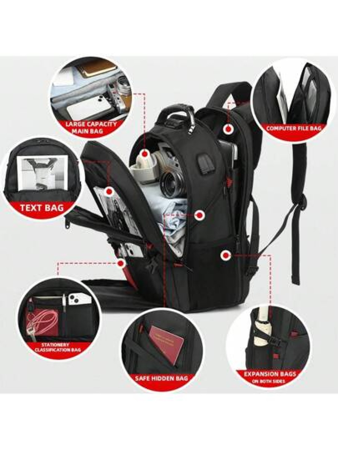New Unisex Business Computer Backpack Students School Bag Travel Leisure Bag