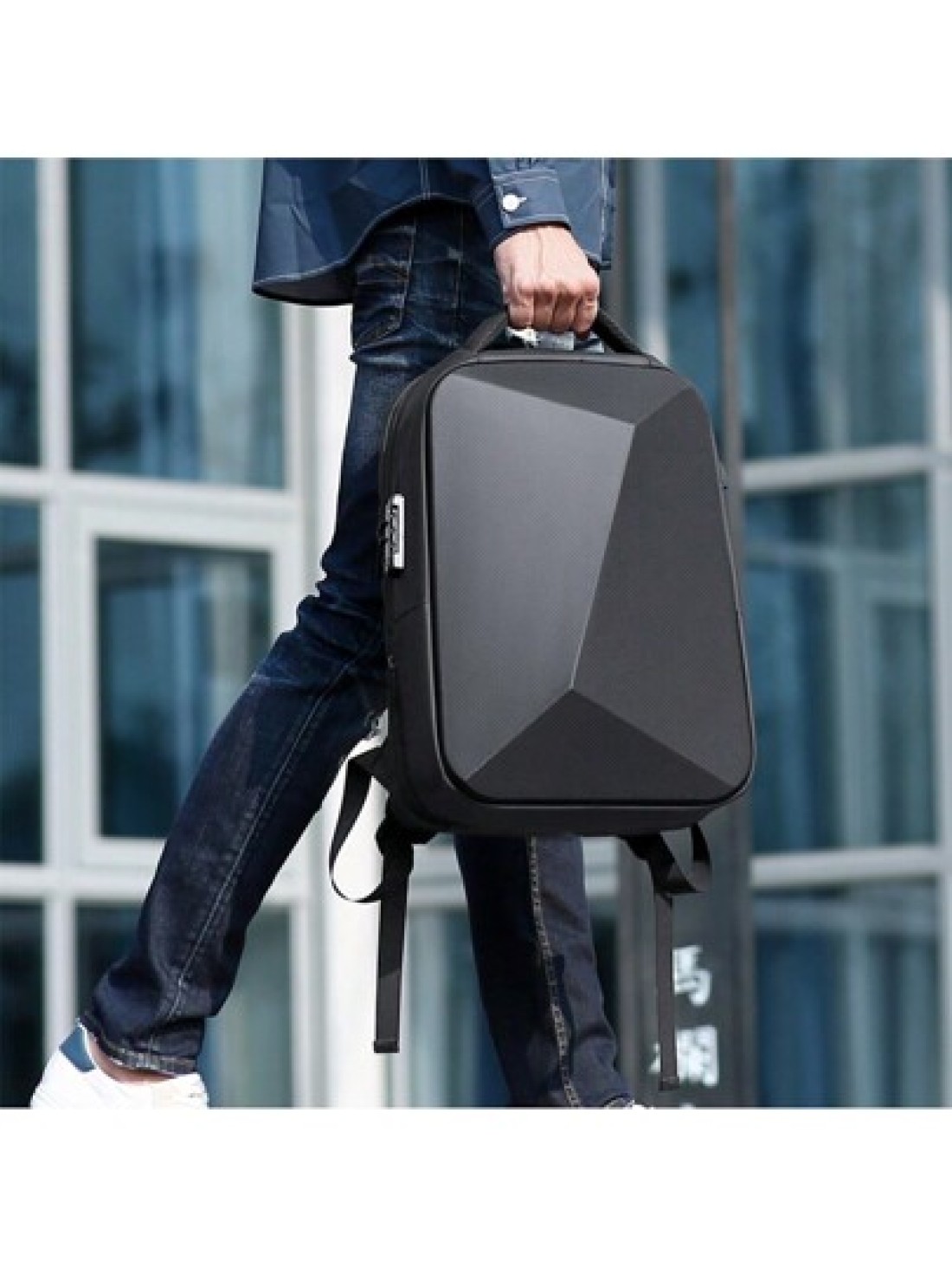 resilver Anti Theft Backpack Waterproof Black Business USB Charging EVA Hard Case Travel Laptop Backpack Fit For 16 Inch Notebook Christmas Fall University School Bag For School College Gifts Scream B