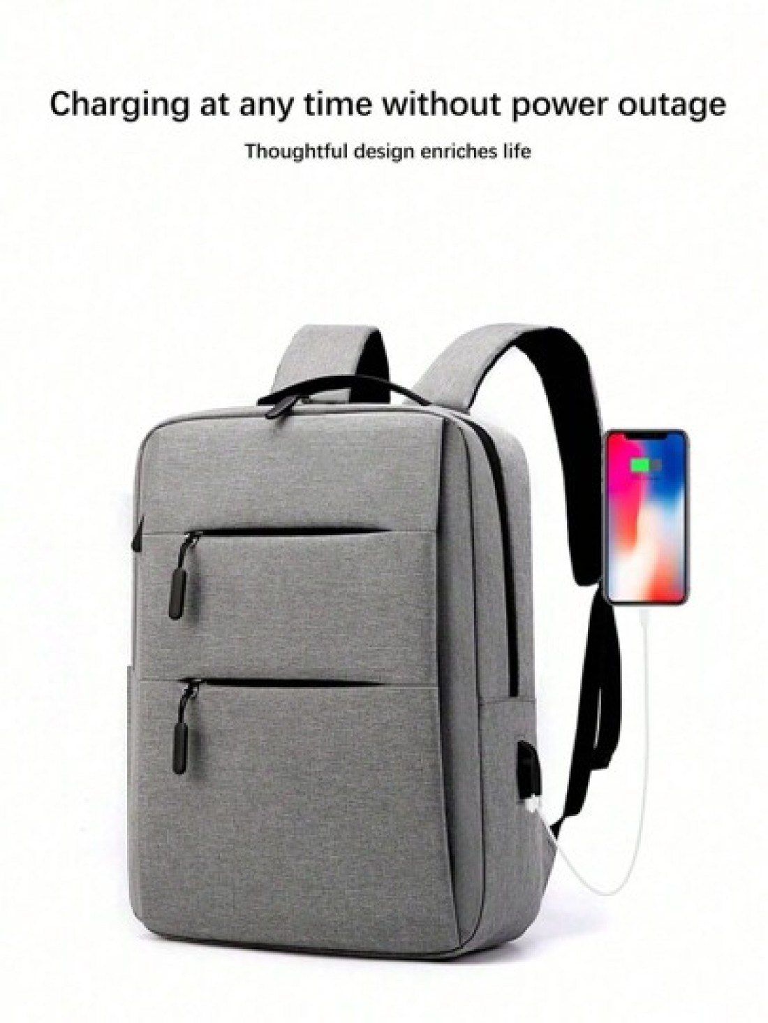 Men s Business Commute Backpack With Large Capacity 15 6 Inch Laptop Compartment Multiple Pockets And External USB Charging Port Suitable For Travel Office Or Daily Use Case Teacher Christmas Scream B