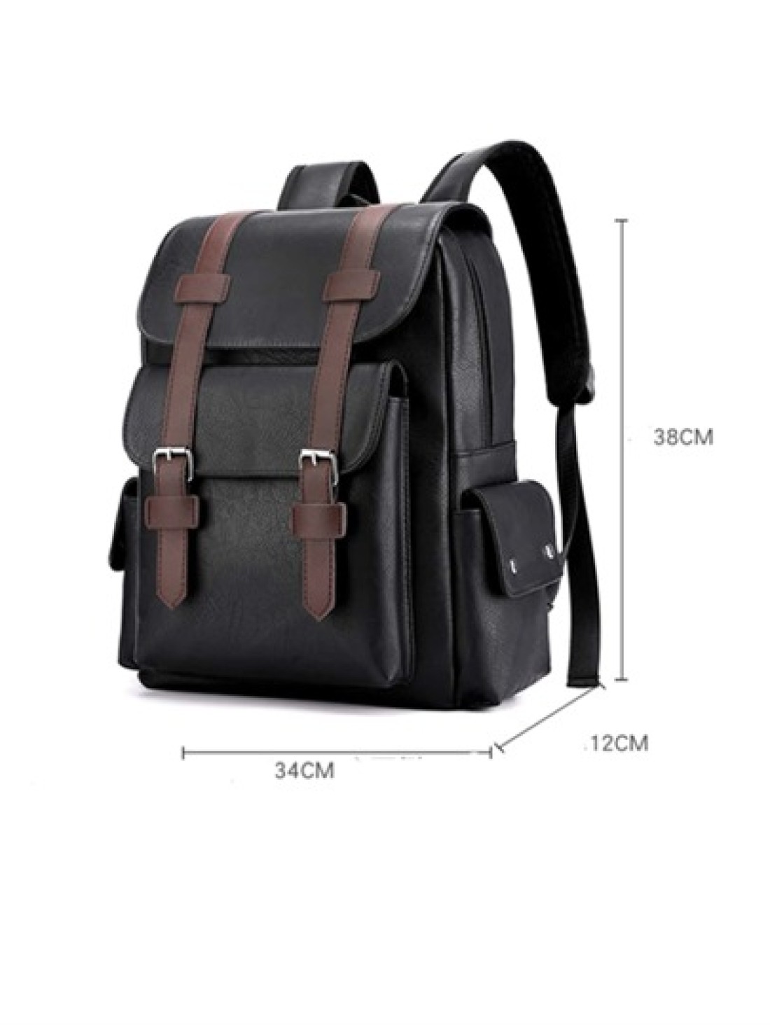 Large Laptop Backpack Pu Backpack Male Teenagers Boys Black Schoolbag Schoolbag For Travel College School Casual Backpack Laptop Backpack Commute Lightweight Flap Backpacks Rucksack Summer College Bag