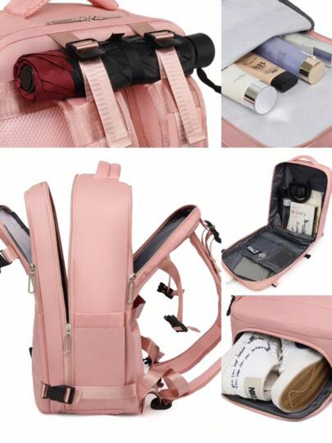 1pc Large Travel Backpack For Men Business Laptop Backpack Carry On Bag 40x20x25 Carry On Backpack Airline Approved Waterproof Backpack Multifunctional Independent Shoe Compartment Wet And Dry Separat