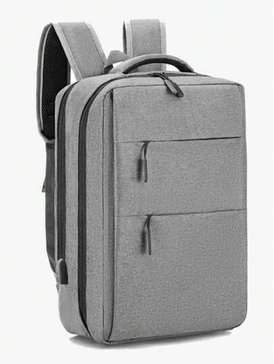 New Fashionable Simple Solid Color Large Capacity Backpack For Business Travel Luggage Bag Short Distance Multi Pocket Business Computer Bag Commuter Backpack Unisex