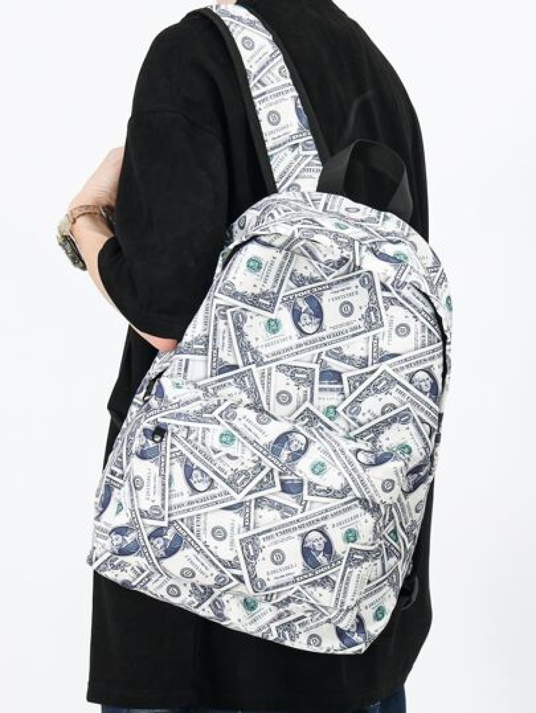 Men Dollar Print Casual School Bags Schoolbag School Backpack For School Daypack Laptop Bag Computer Bag Book Bag Rucksack Shoulder Bag Travel Bag Sport Bag College Bag Backpack Winter Christmas Gifts
